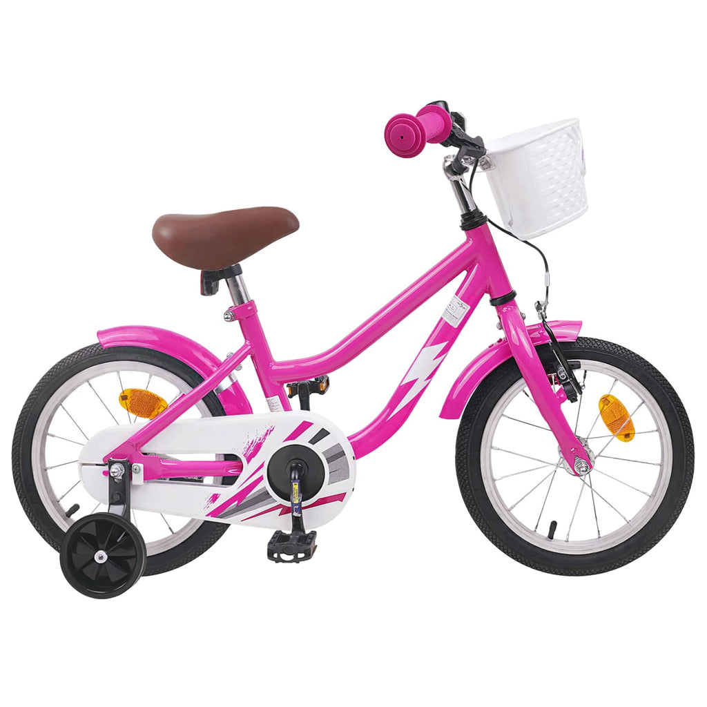 vidaXL Rower Dziecięcy 12 Cali dla dzieci w wieku 2-4 lata Ciemny Róż