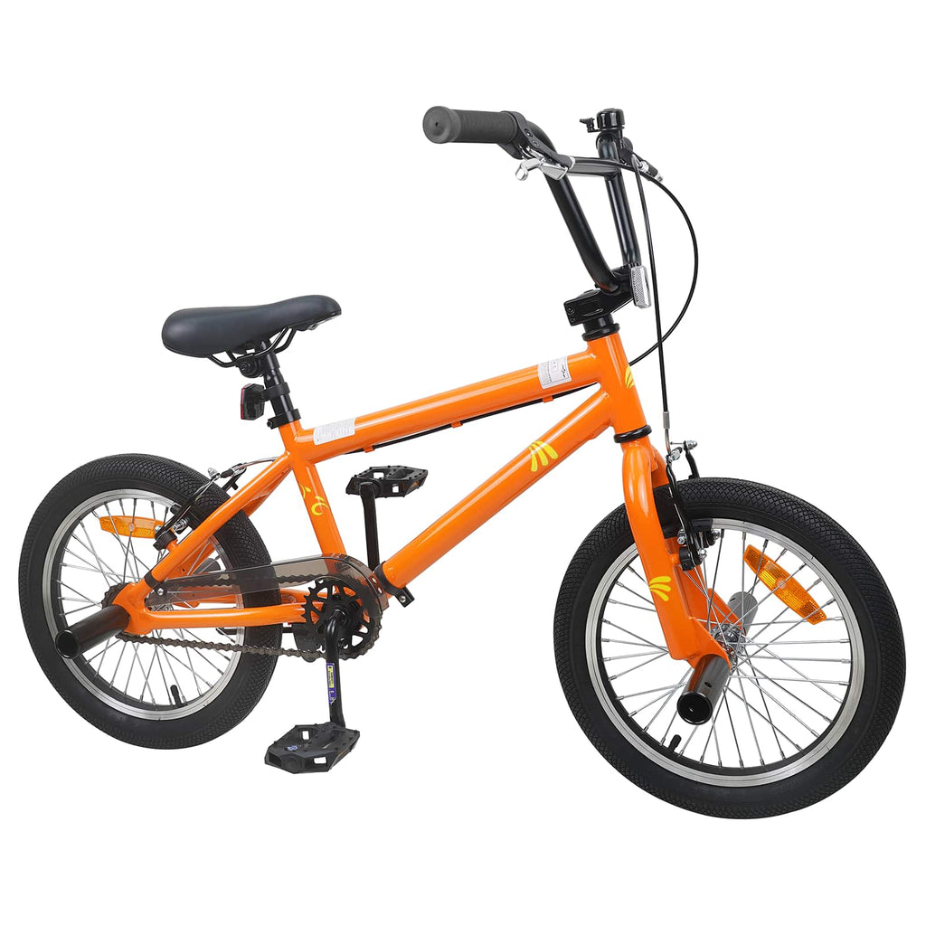 vidaXL BMX 20 Cali dla osób powyżej 9 roku życia pomarańczowy