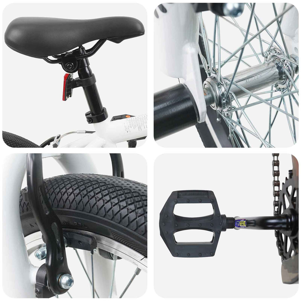 vidaXL BMX 20 Cali dla osób powyżej 9 roku życia Biały