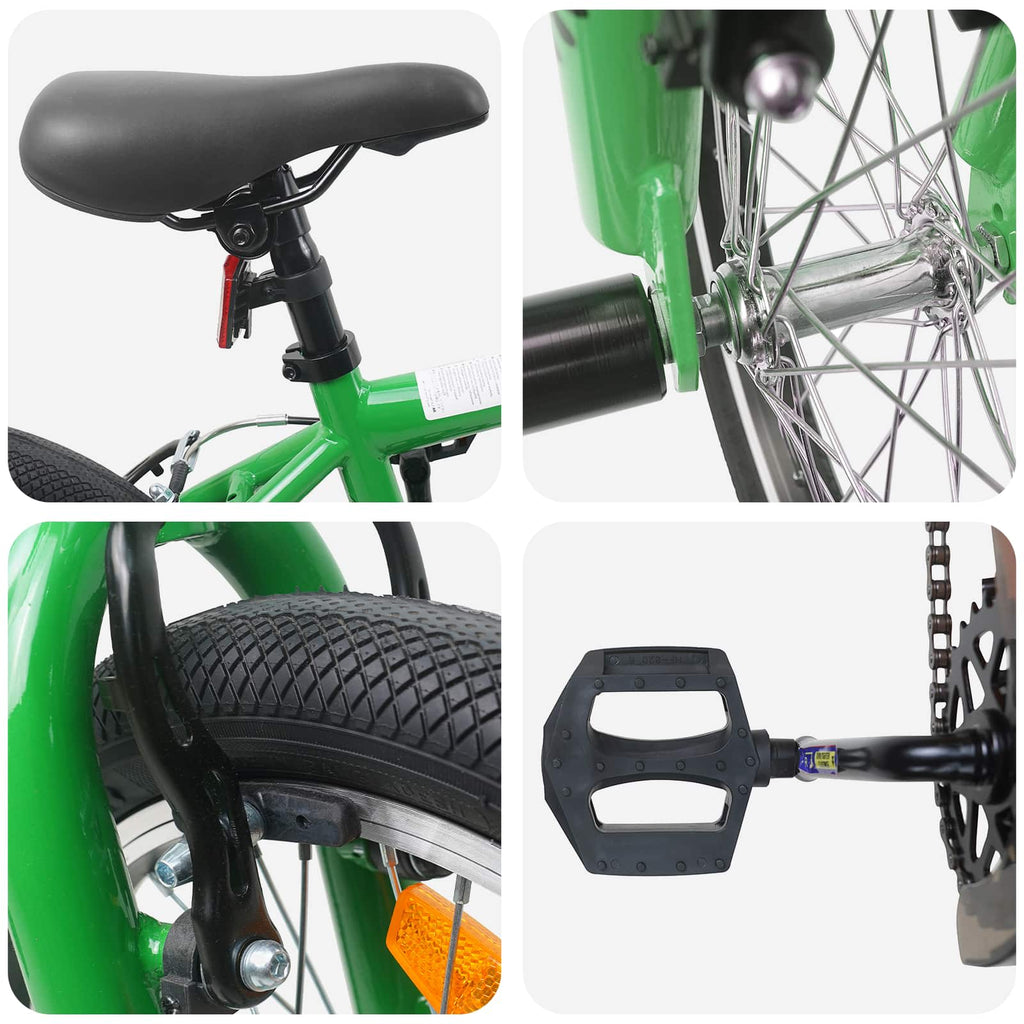 vidaXL BMX 20 Cali dla osób powyżej 9 roku życia zielony