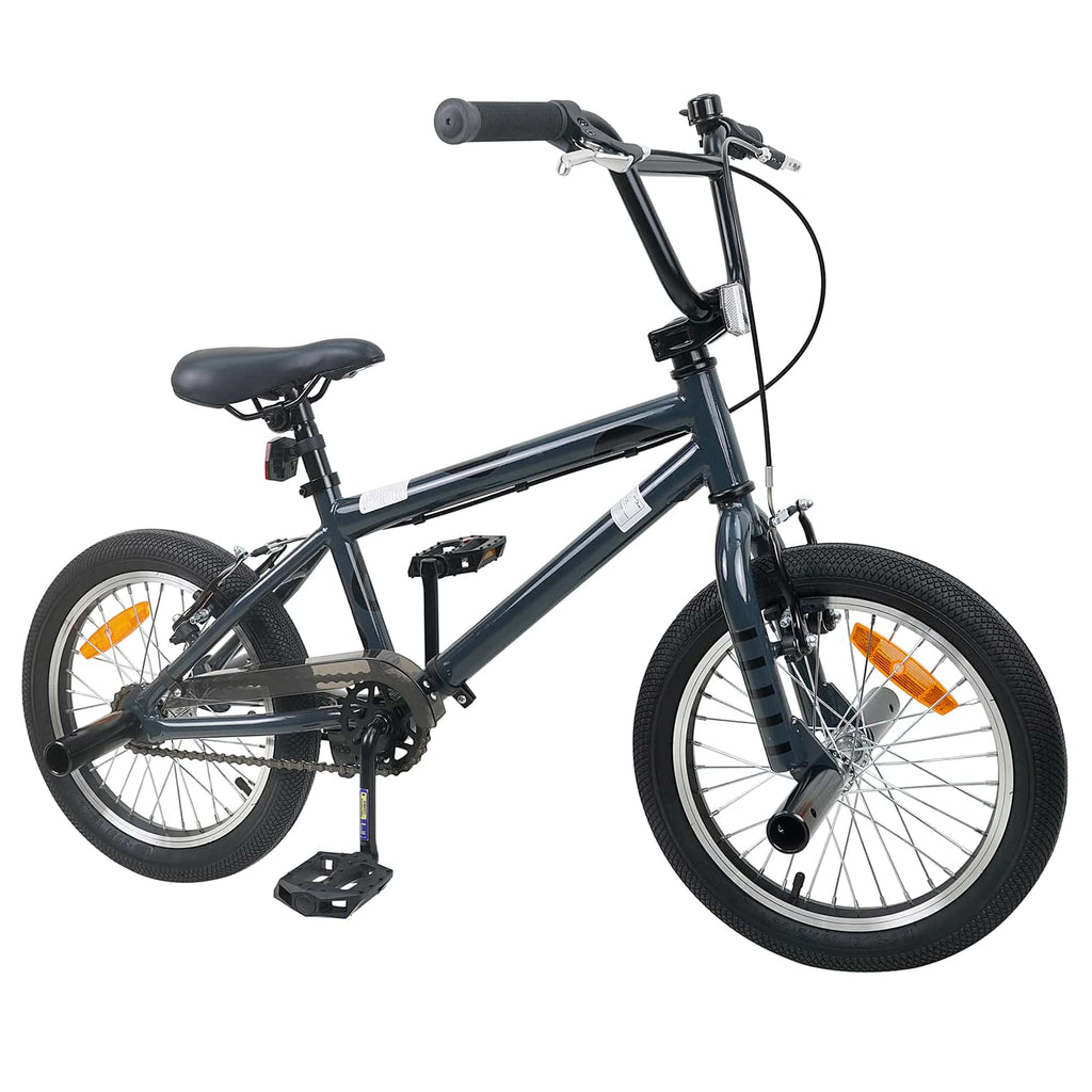 vidaXL BMX 16 Cali dla dzieci w wieku 5-8 lat ciemnoszary