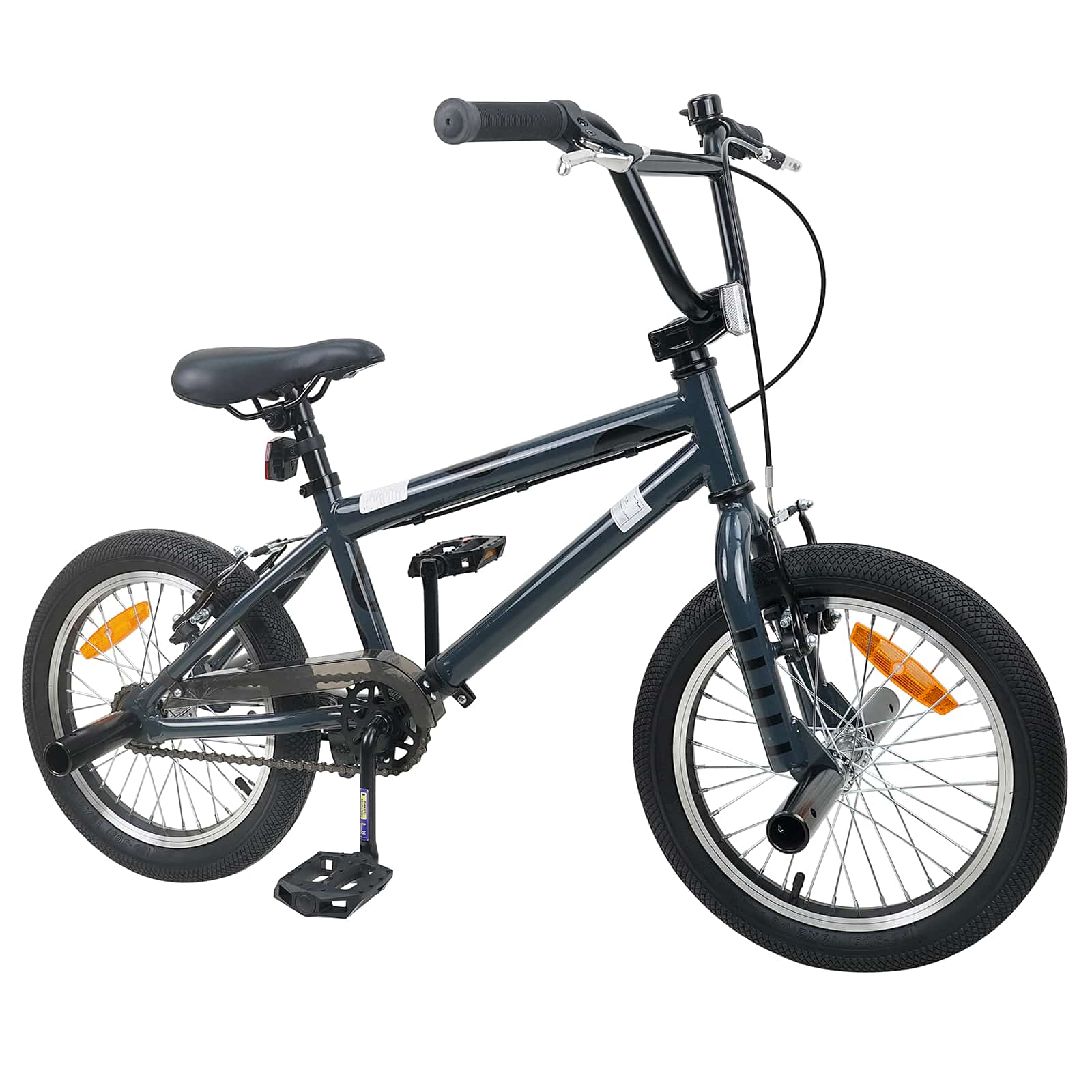 vidaXL BMX 16 Cali dla dzieci w wieku 5-8 lat ciemnoszary