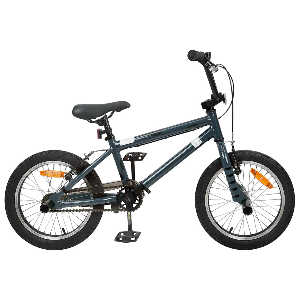 vidaXL BMX 16 Cali dla dzieci w wieku 5-8 lat ciemnoszary
