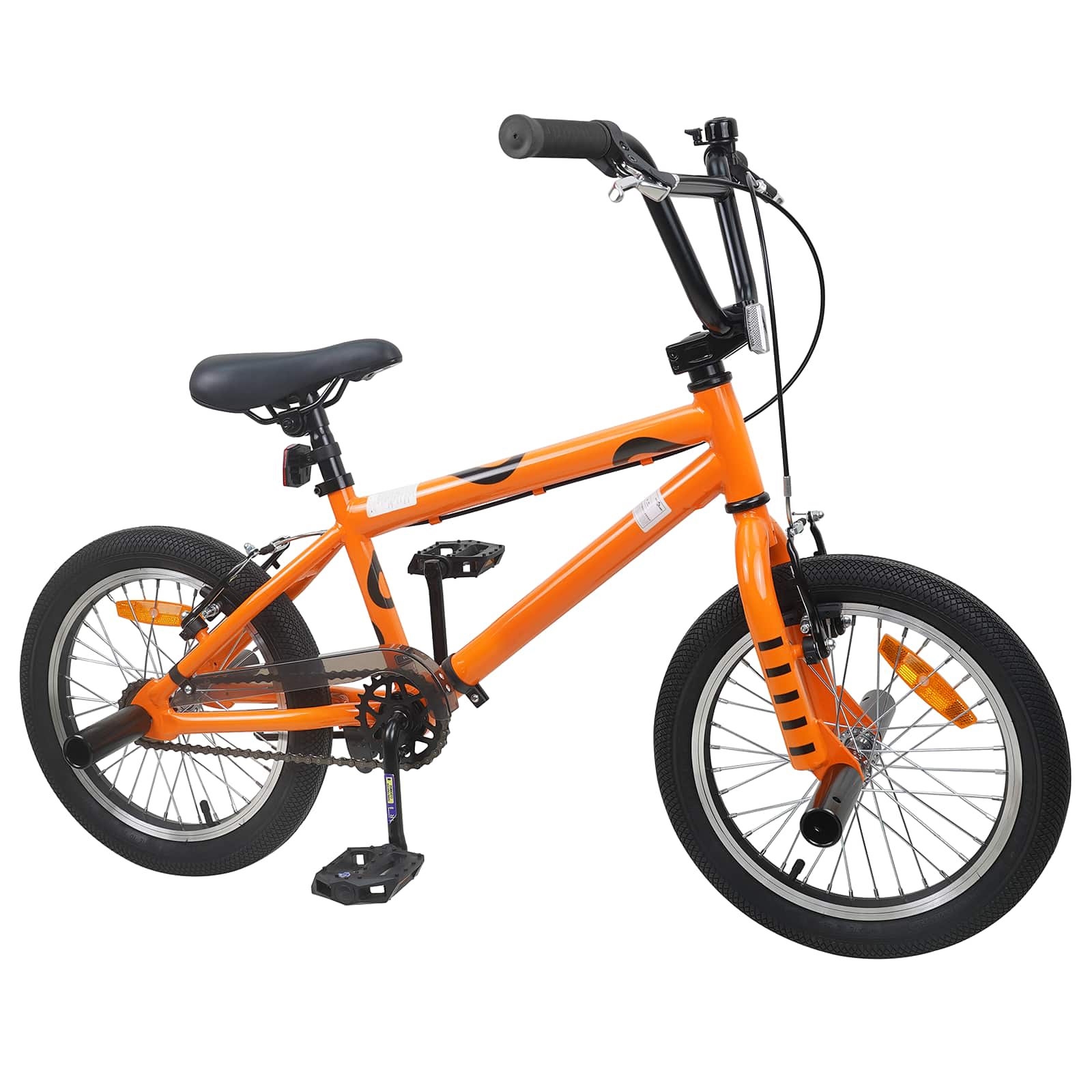 vidaXL BMX 16 Cali dla dzieci w wieku 5-8 lat pomarańczowy