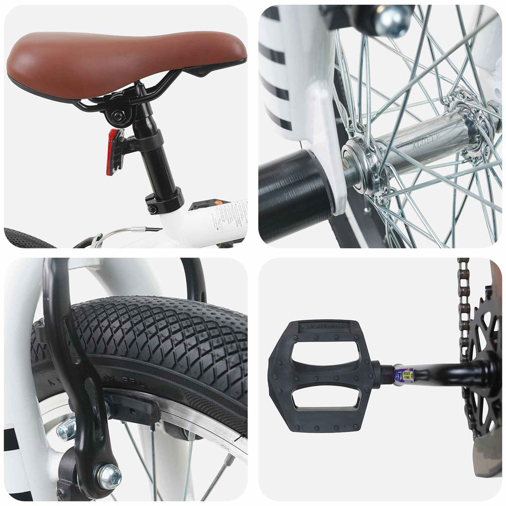 vidaXL BMX 16 Cali dla dzieci w wieku 5-8 lat Biały