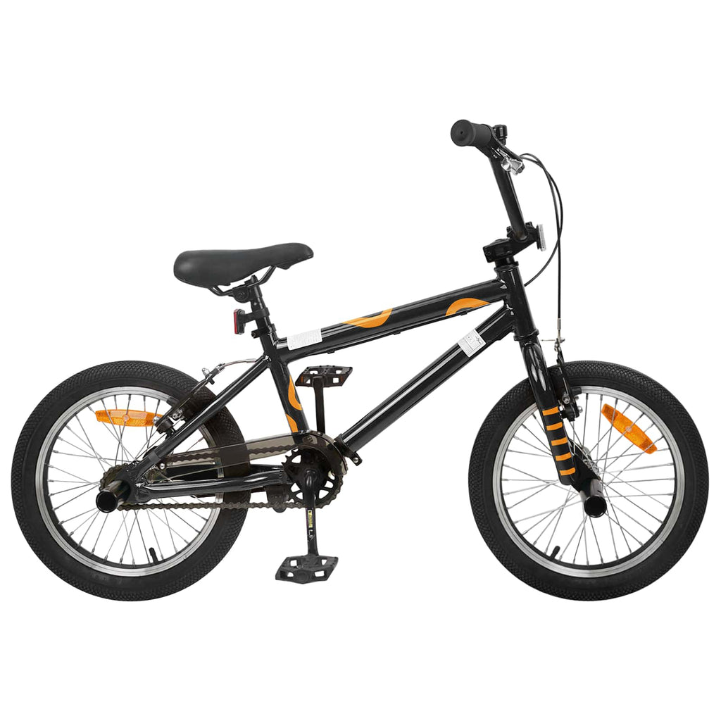 vidaXL BMX 16 Cali dla dzieci w wieku 5-8 lat Czarny