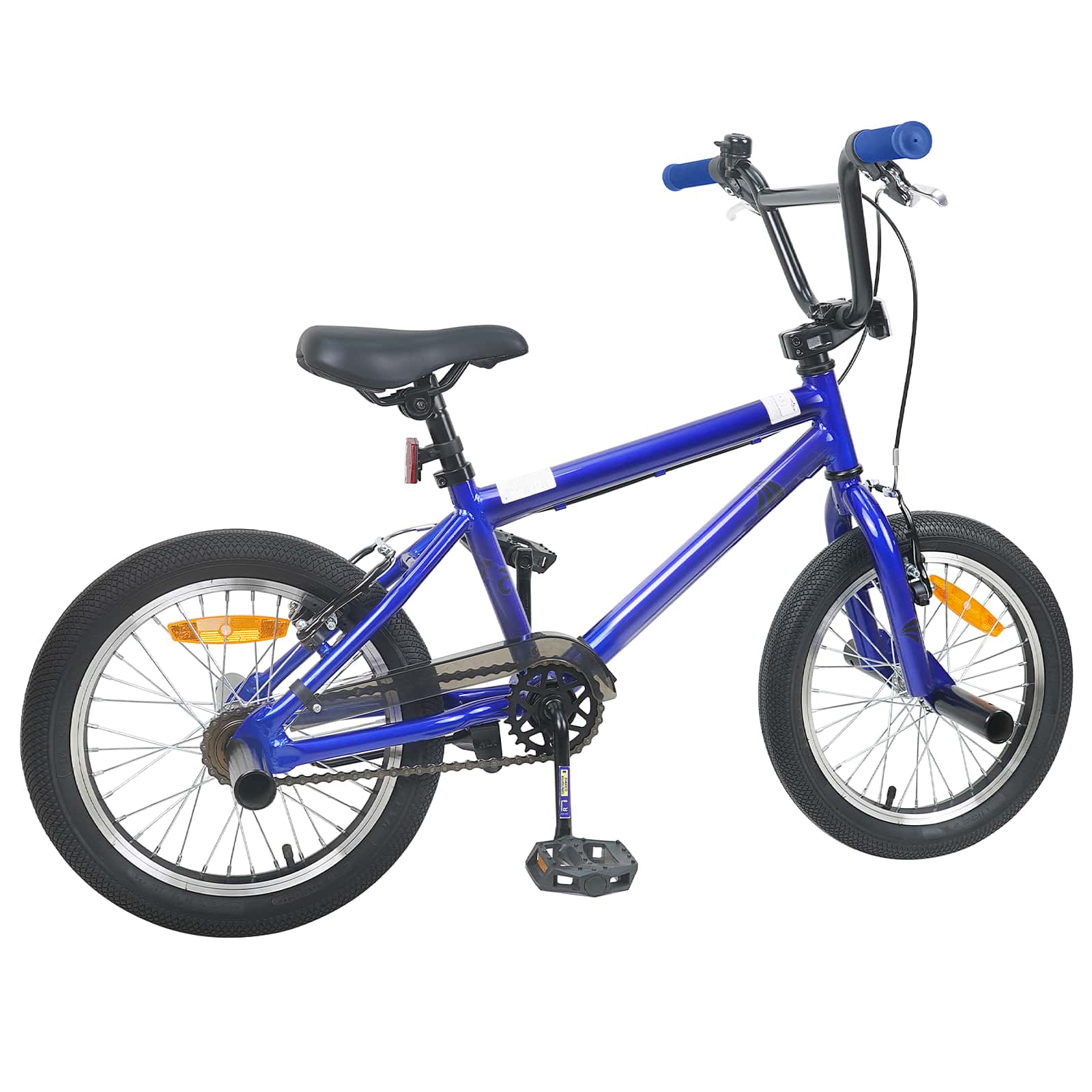 vidaXL BMX 18 Cali dla dzieci w wieku 7-10 lat Ciemnoniebieski
