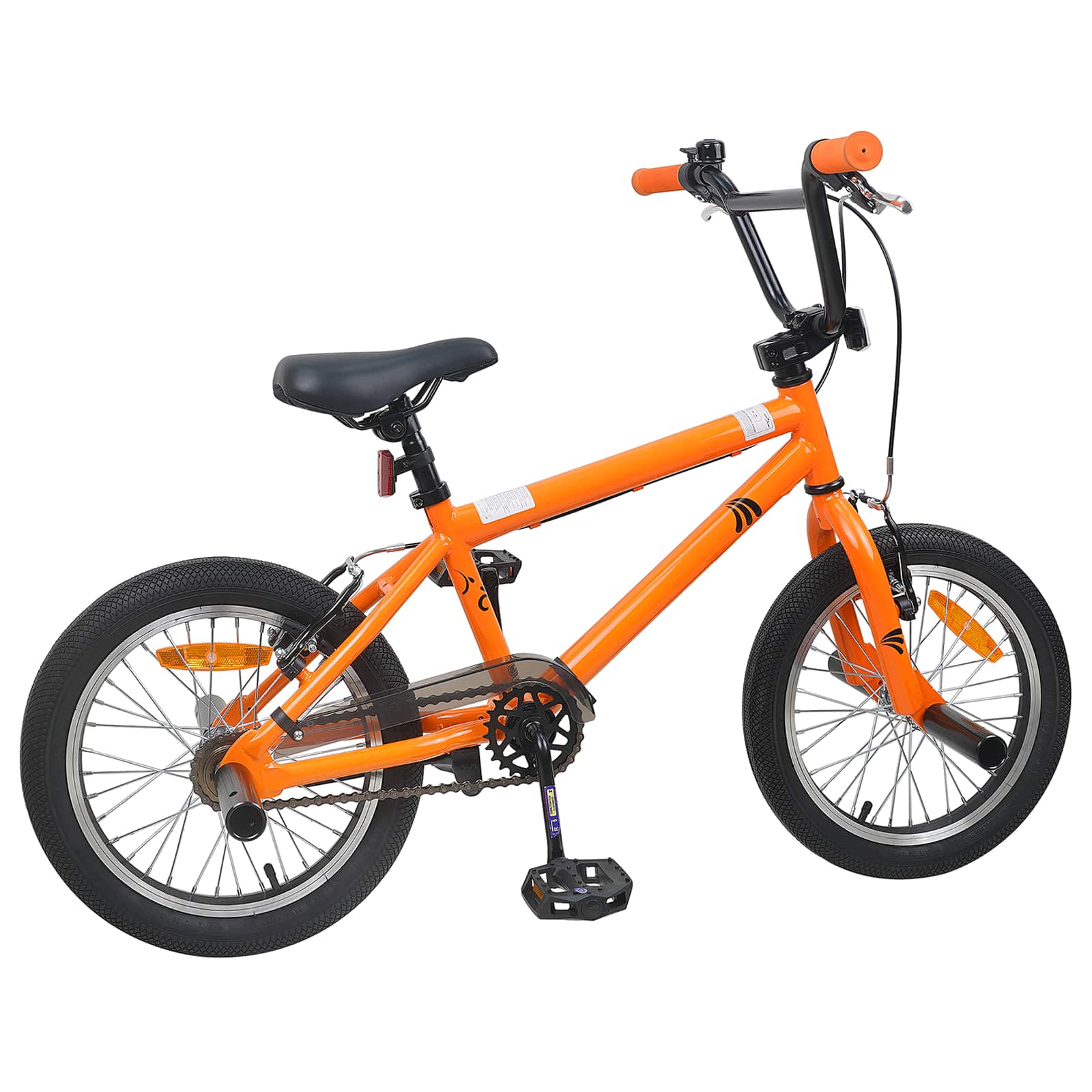 vidaXL BMX 18 Cali dla dzieci w wieku 7-10 lat pomarańczowy