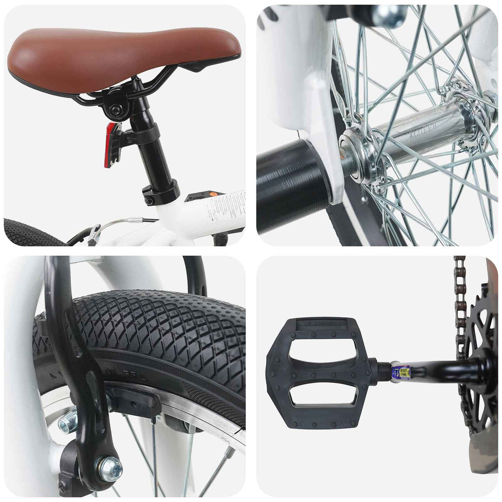 vidaXL BMX 16 Cali dla dzieci w wieku 5-8 lat Biały