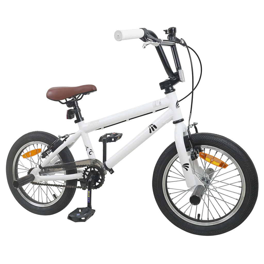 vidaXL BMX 18 Cali dla dzieci w wieku 7-10 lat Biały