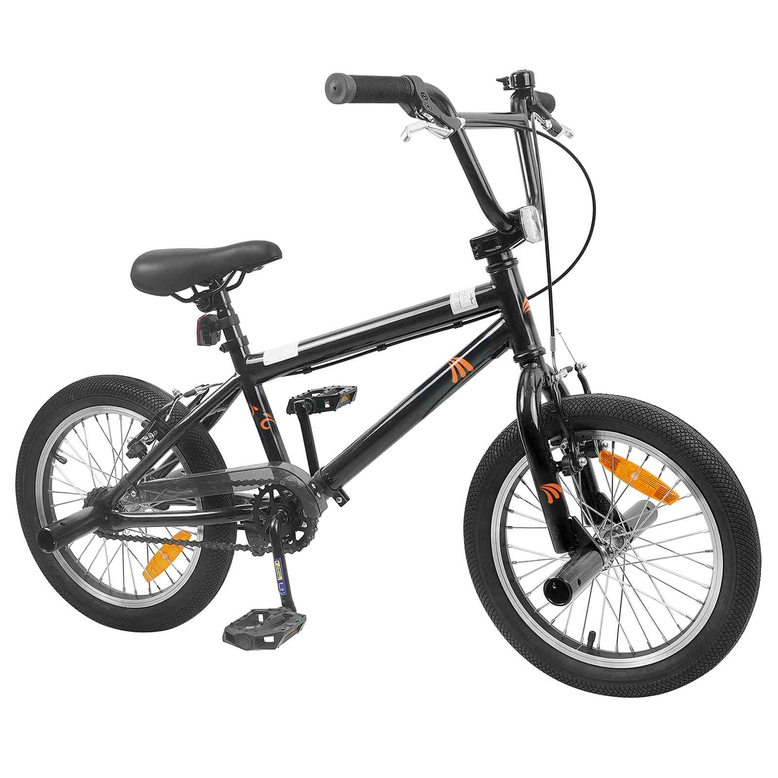 vidaXL BMX 16 Cali dla dzieci w wieku 5-8 lat Czarny