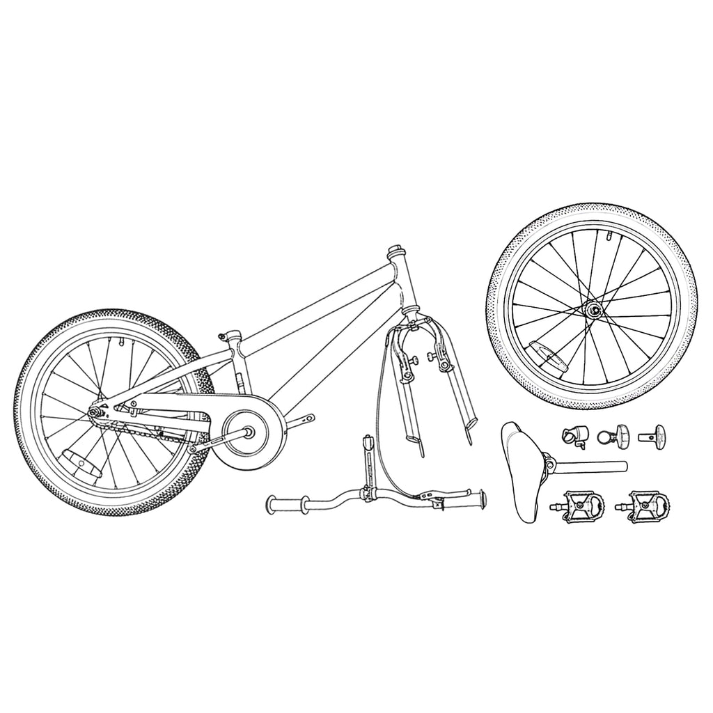 vidaXL BMX 16 Cali dla dzieci w wieku 5-8 lat Czarny