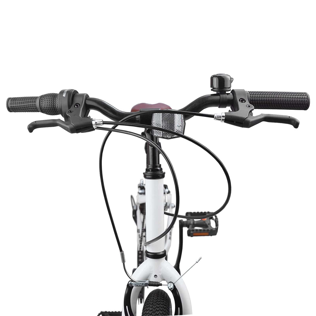 vidaXL Rower Górski 24 Cali 6-Speed dla dzieci w wieku 8-12 lat Biały