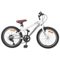 vidaXL Rower Górski 24 Cali 6-Speed dla dzieci w wieku 8-12 lat Biały