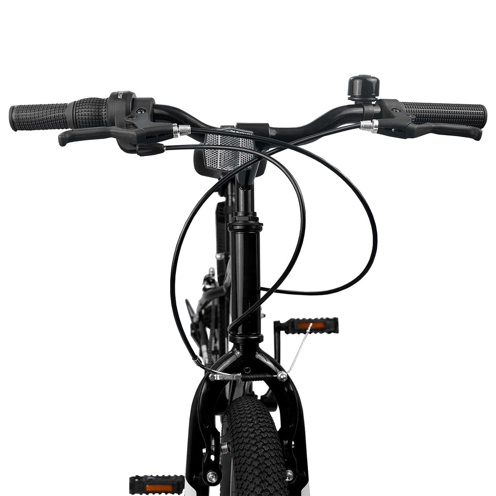 vidaXL Rower Górski 24 Cali 6-Speed dla dzieci w wieku 8-12 lat Czarny