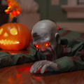 vidaXL Dekoracja halloweenowa zombie SPOOKA zielony 110 x 50 x 21 cm