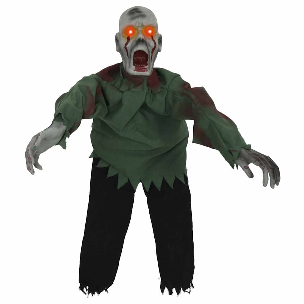 vidaXL Dekoracja halloweenowa zombie SPOOKA zielony 110 x 50 x 21 cm