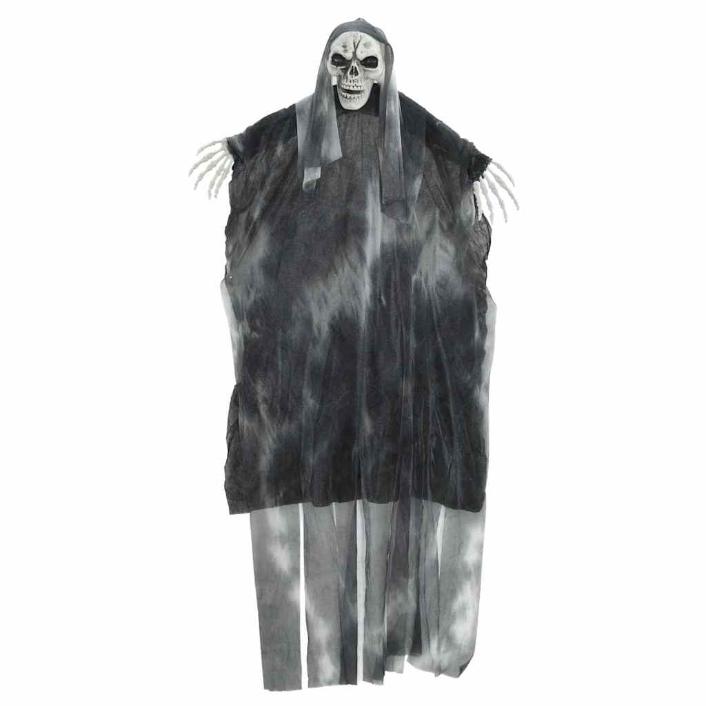 vidaXL Zawieszany Duch Halloween 3 pcs Czarny 66 x 110 cm Poliester