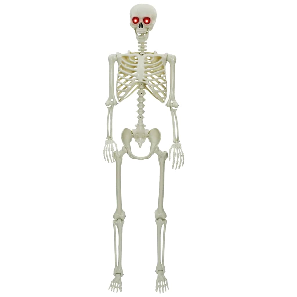 vidaXL Szkielet Halloween Biały 155 x 38,5 cm polipropylen