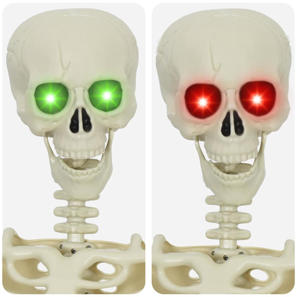 vidaXL Szkielet Halloween Biały 155 x 38,5 cm polipropylen
