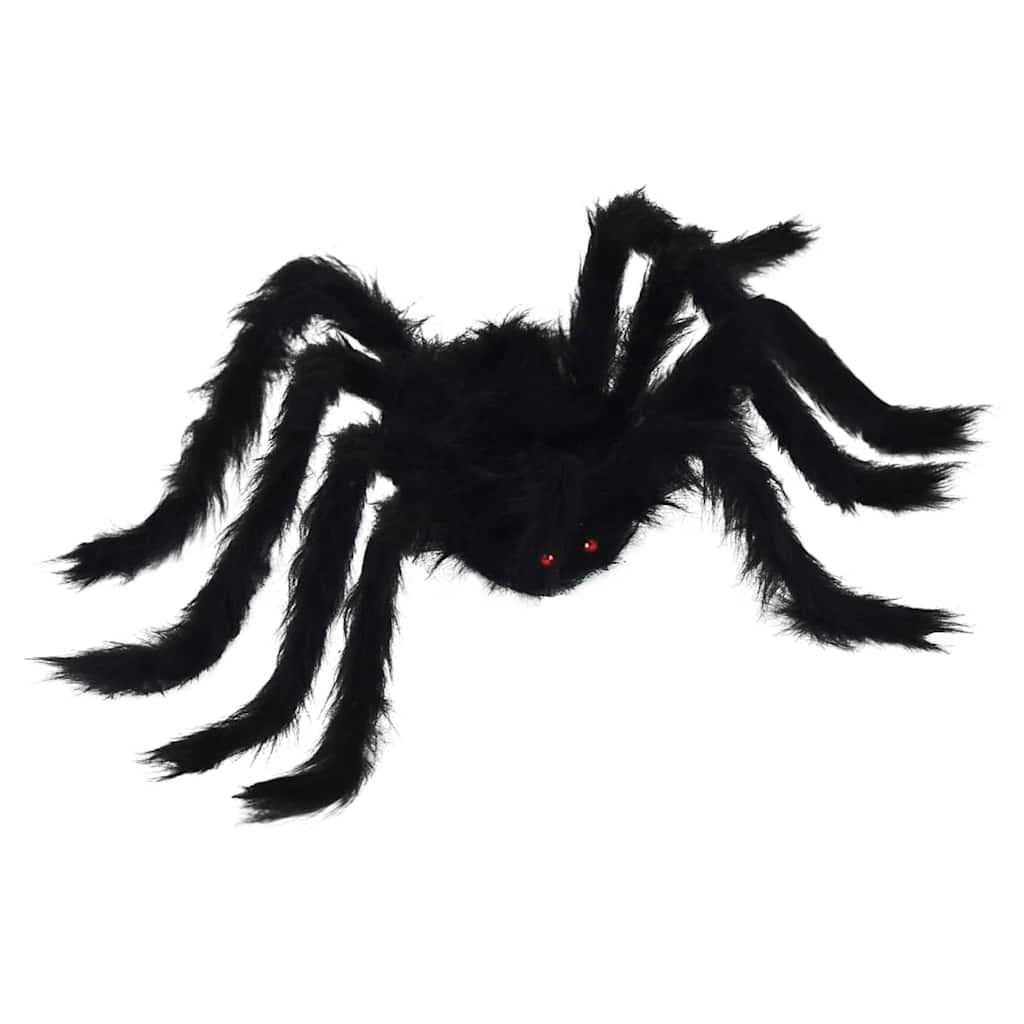vidaXL Dekoracja Pająka na Halloween 6 pcs Czarny 75 cm
