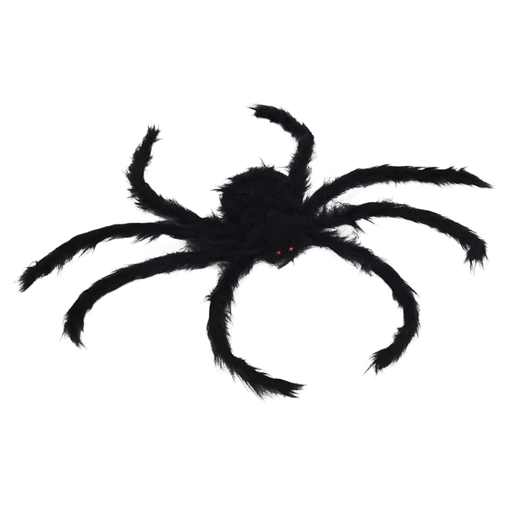 vidaXL Dekoracja Pająka na Halloween 6 pcs Czarny 75 cm