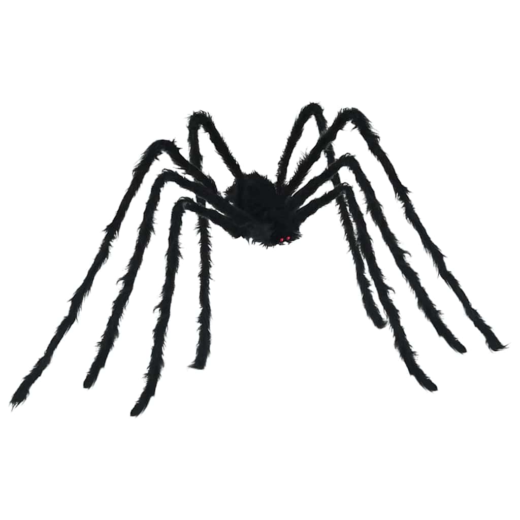 vidaXL Dekoracja pająka halloweenowego z sieciami 2 pcs Czarny i biały