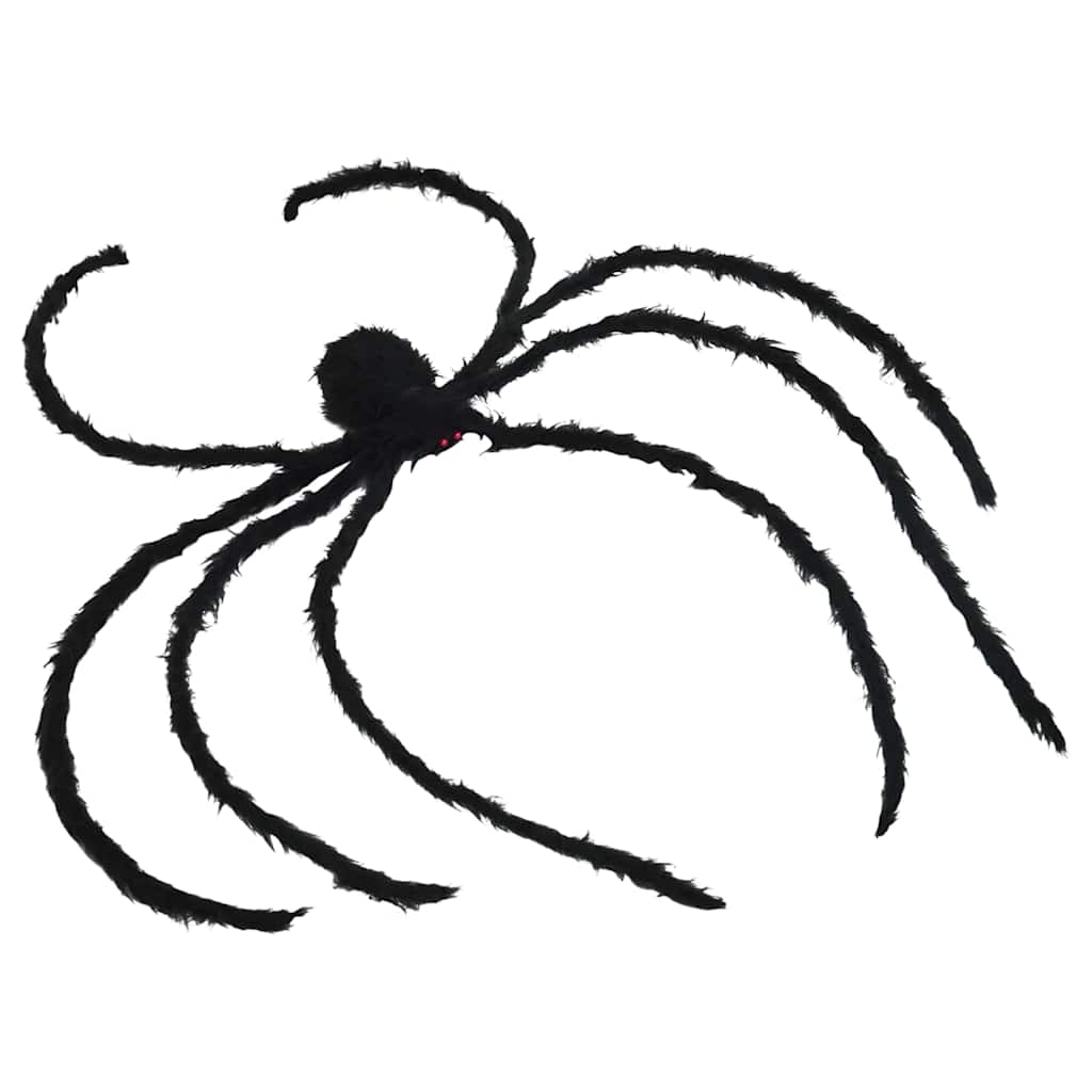 vidaXL Dekoracja pająka halloweenowego z sieciami 2 pcs Czarny i biały