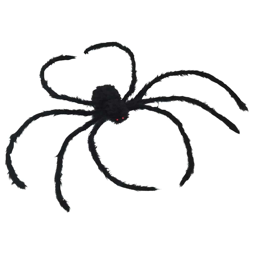 vidaXL Dekoracja pająka halloweenowego z sieciami 4 pcs Czarny i biały
