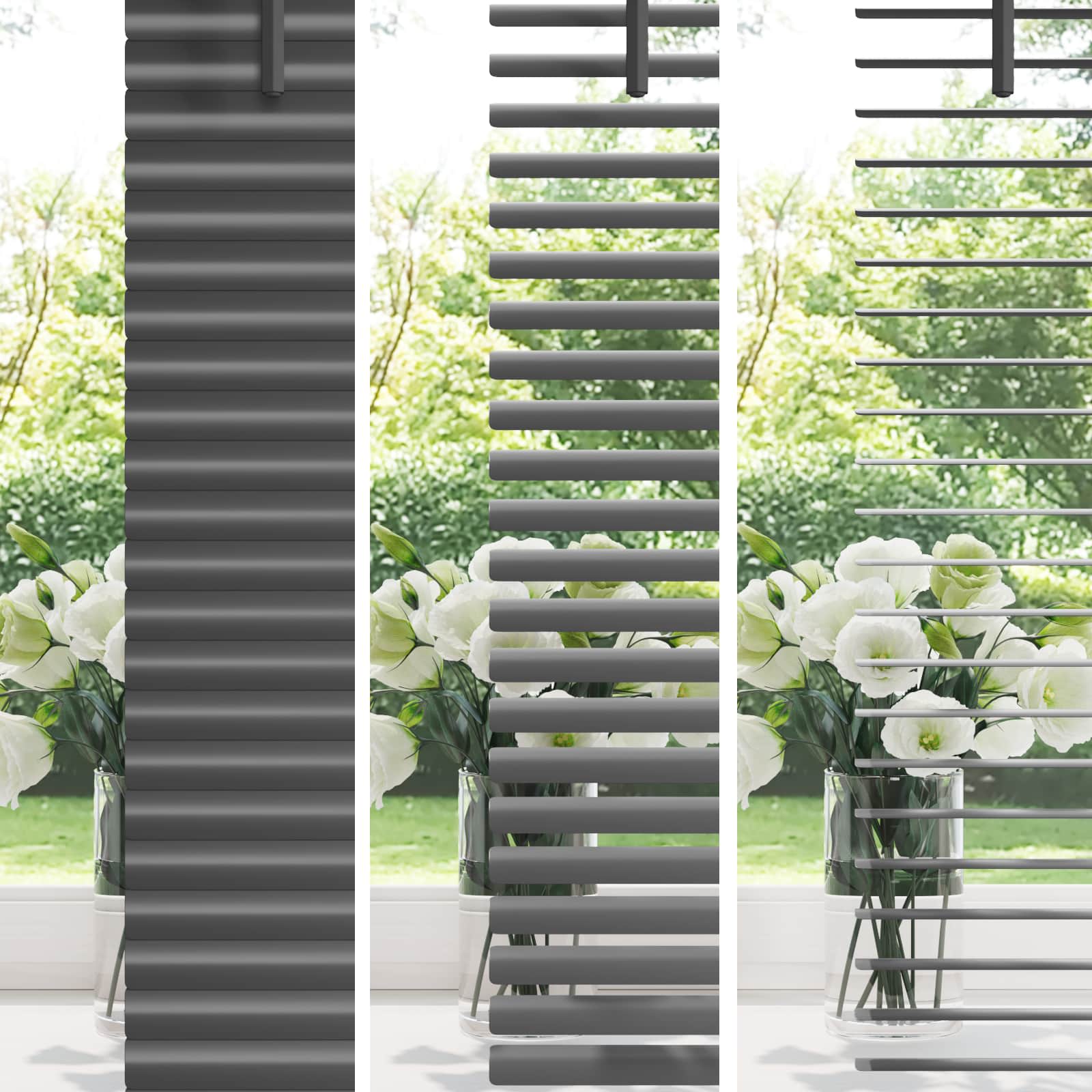 vidaXL Żaluzja wenecka Srebrnoszary 150 x 80 cm 25 mm PVC