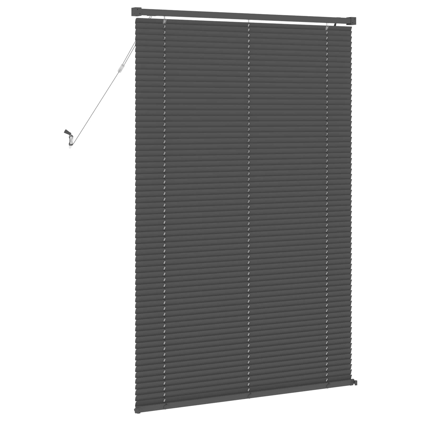 vidaXL Żaluzja wenecka Srebrnoszary 150 x 90 cm 25 mm PVC