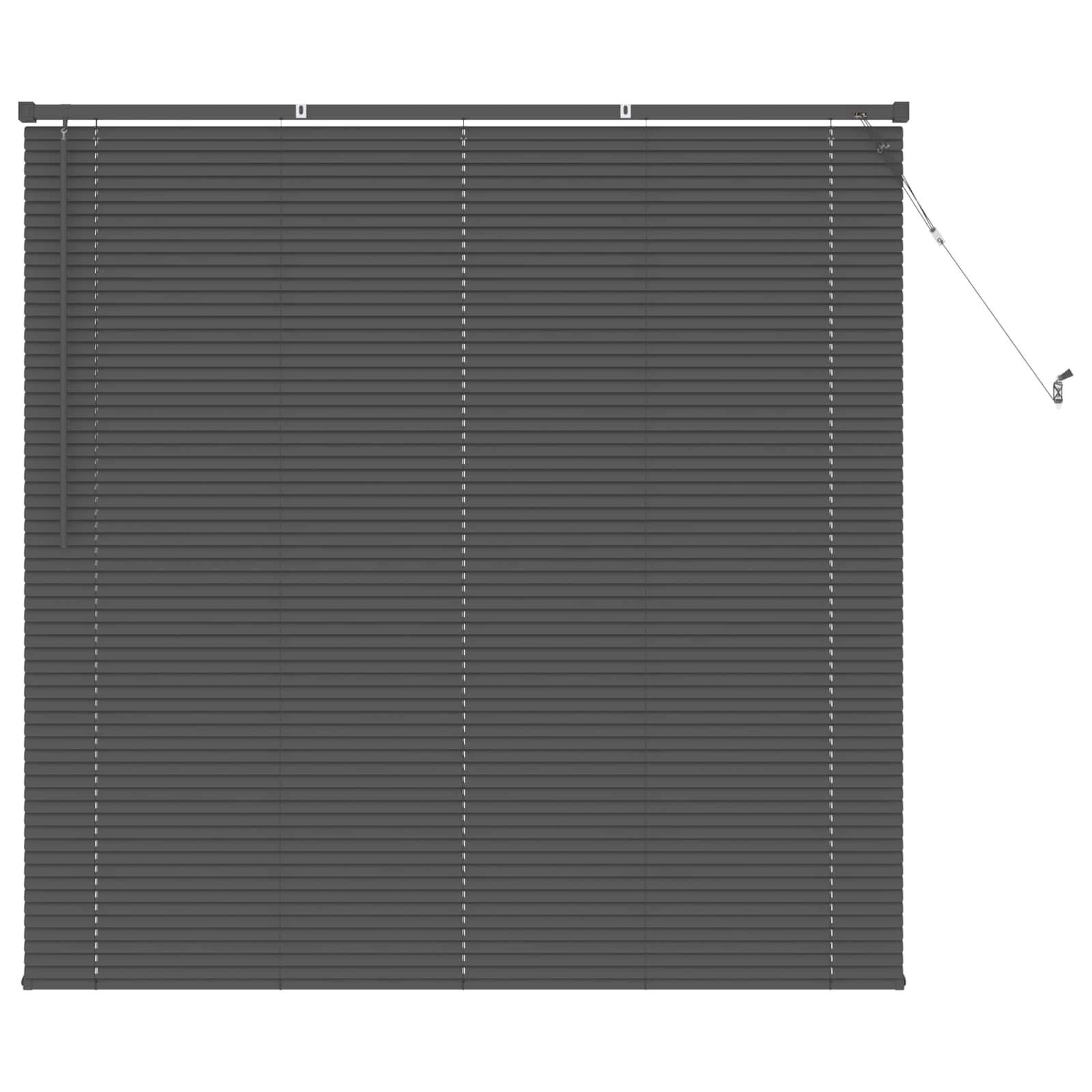 vidaXL Żaluzja wenecka Srebrnoszary 150 x 140 cm 25 mm PVC