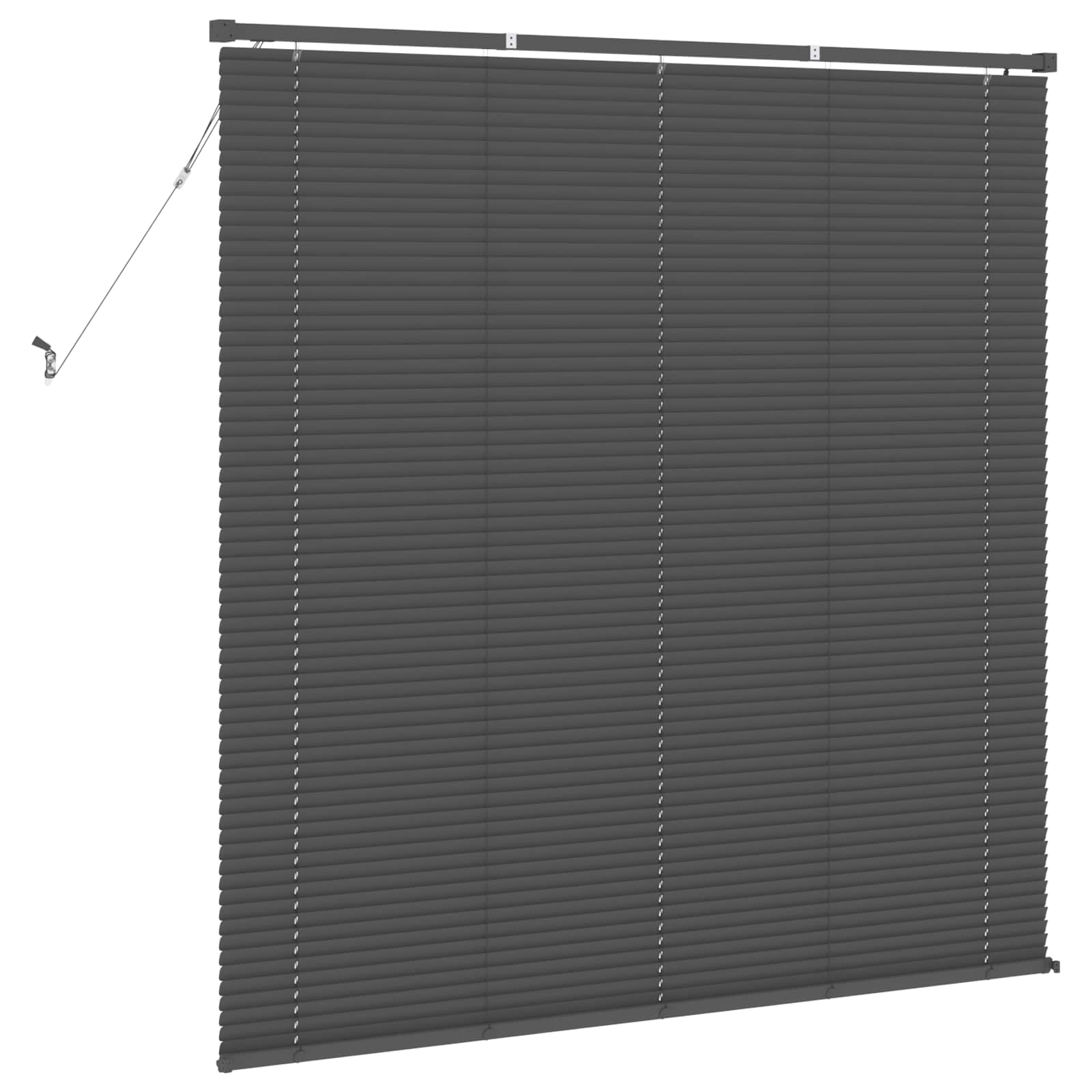 vidaXL Żaluzja wenecka Srebrnoszary 150 x 150 cm 25 mm PVC