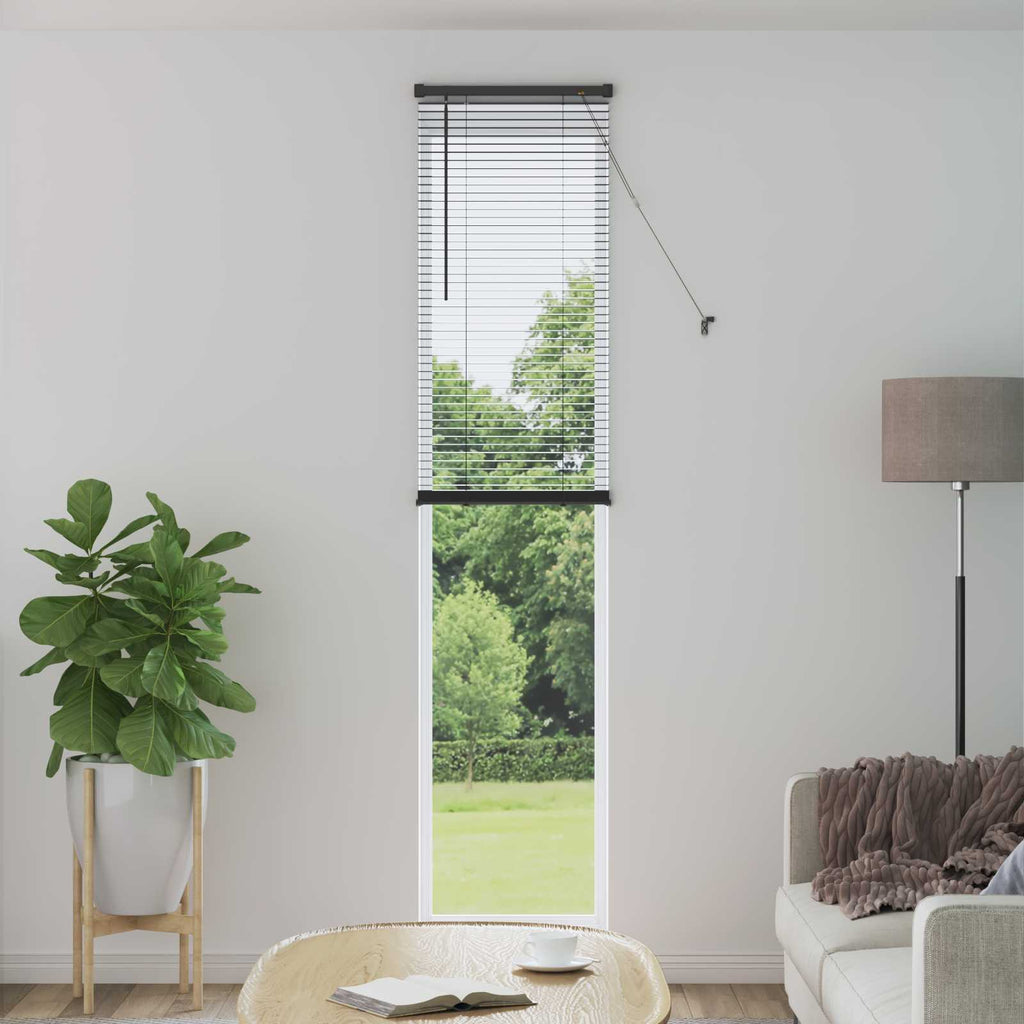 vidaXL Żaluzja wenecka Srebrnoszary 213 x 50 cm 25 mm PVC