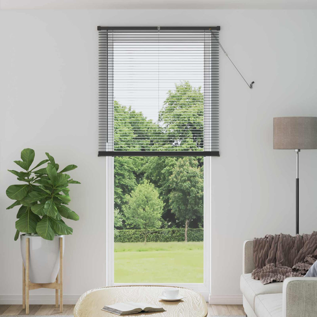 vidaXL Żaluzja wenecka Srebrnoszary 213 x 80 cm 25 mm PVC
