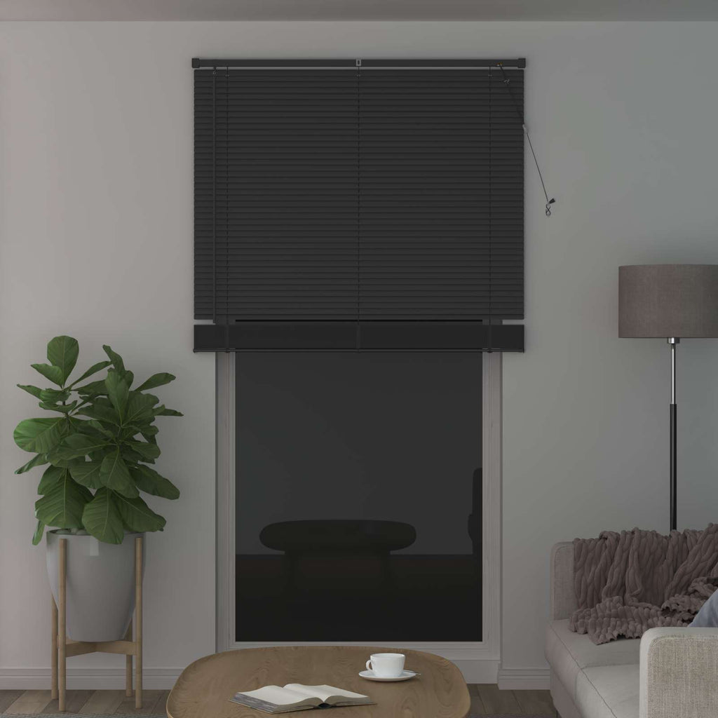 vidaXL Żaluzja wenecka Srebrnoszary 213 x 110 cm 25 mm PVC