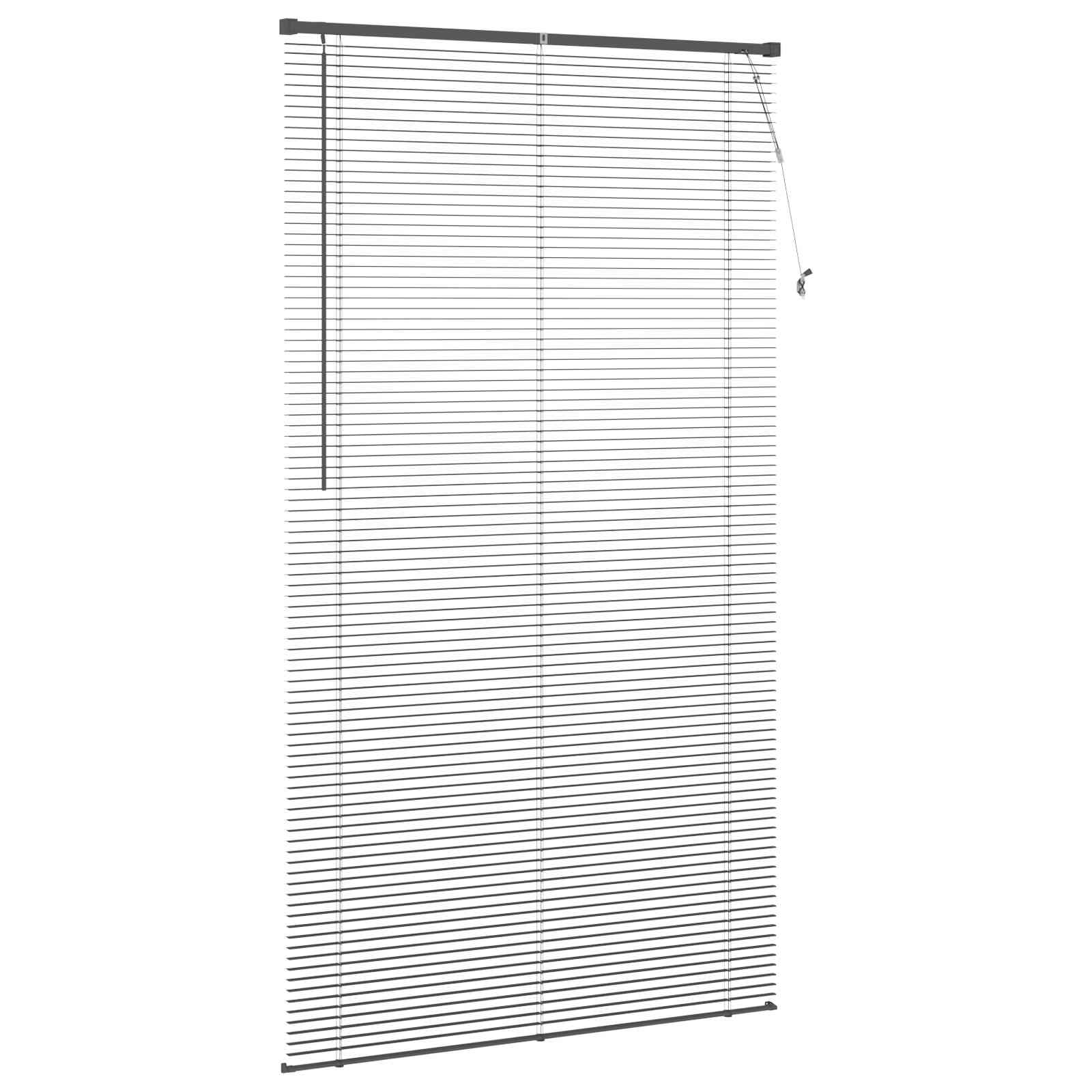 vidaXL Żaluzja wenecka Srebrnoszary 213 x 110 cm 25 mm PVC