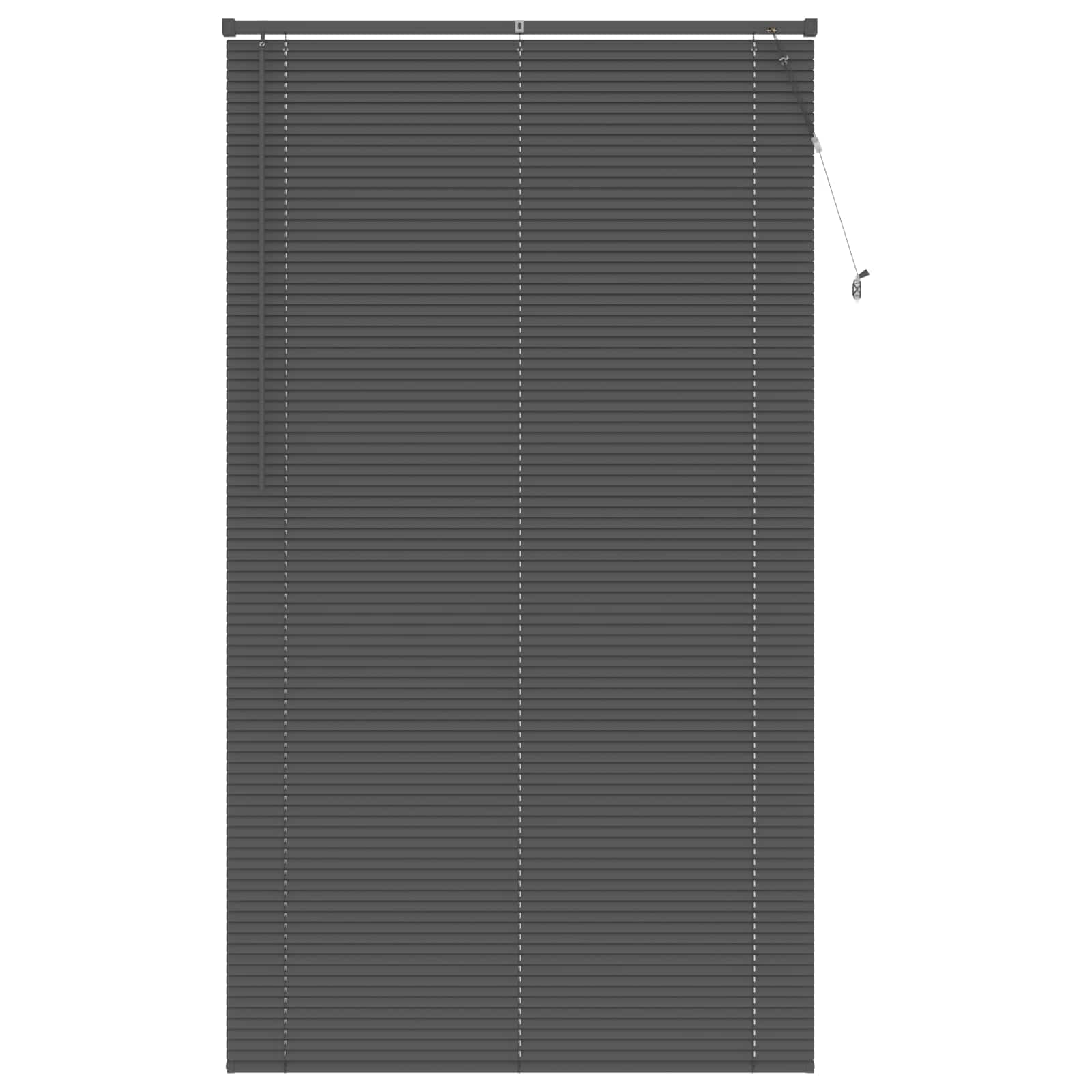 vidaXL Żaluzja wenecka Srebrnoszary 213 x 110 cm 25 mm PVC