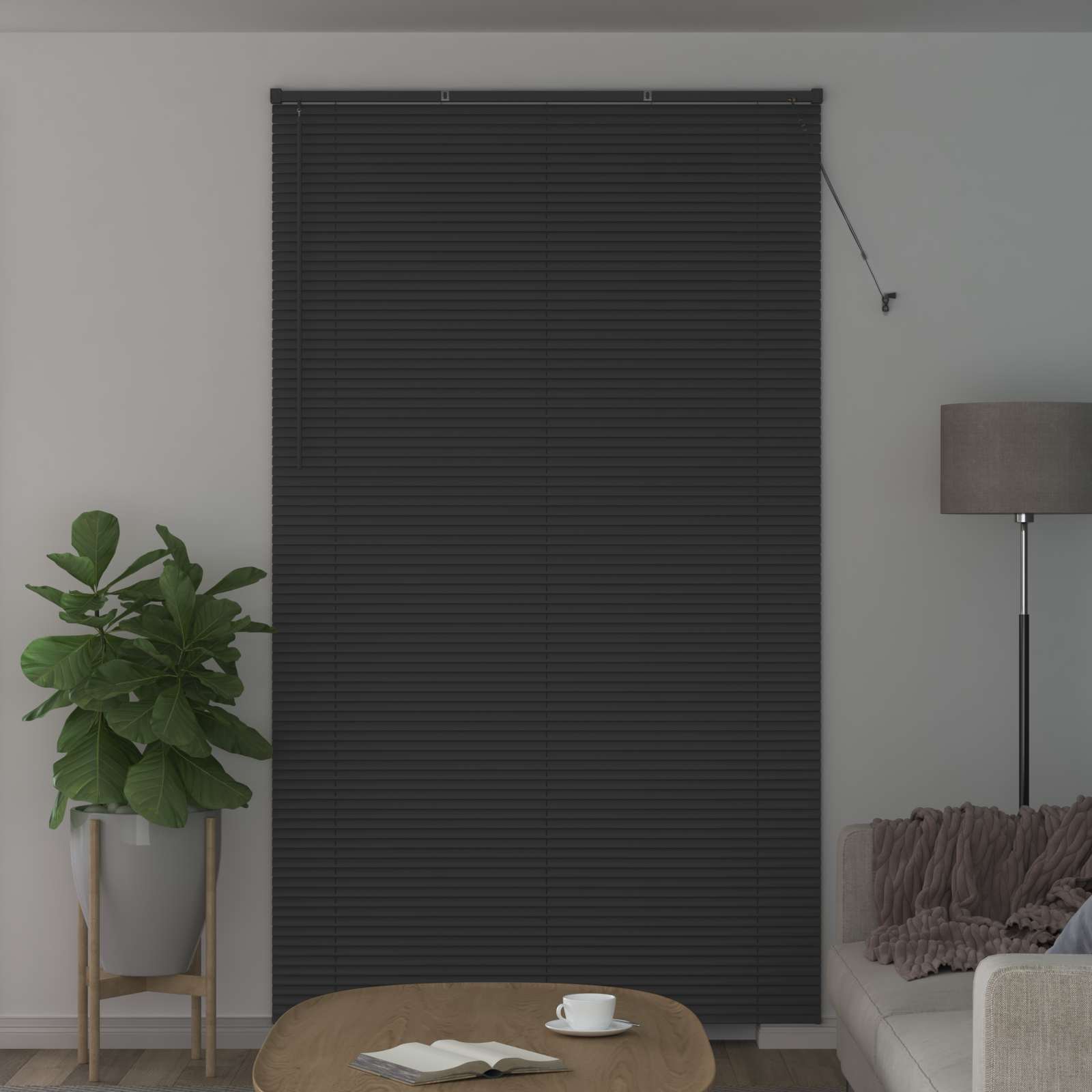vidaXL Żaluzja wenecka Srebrnoszary 213 x 140 cm 25 mm PVC