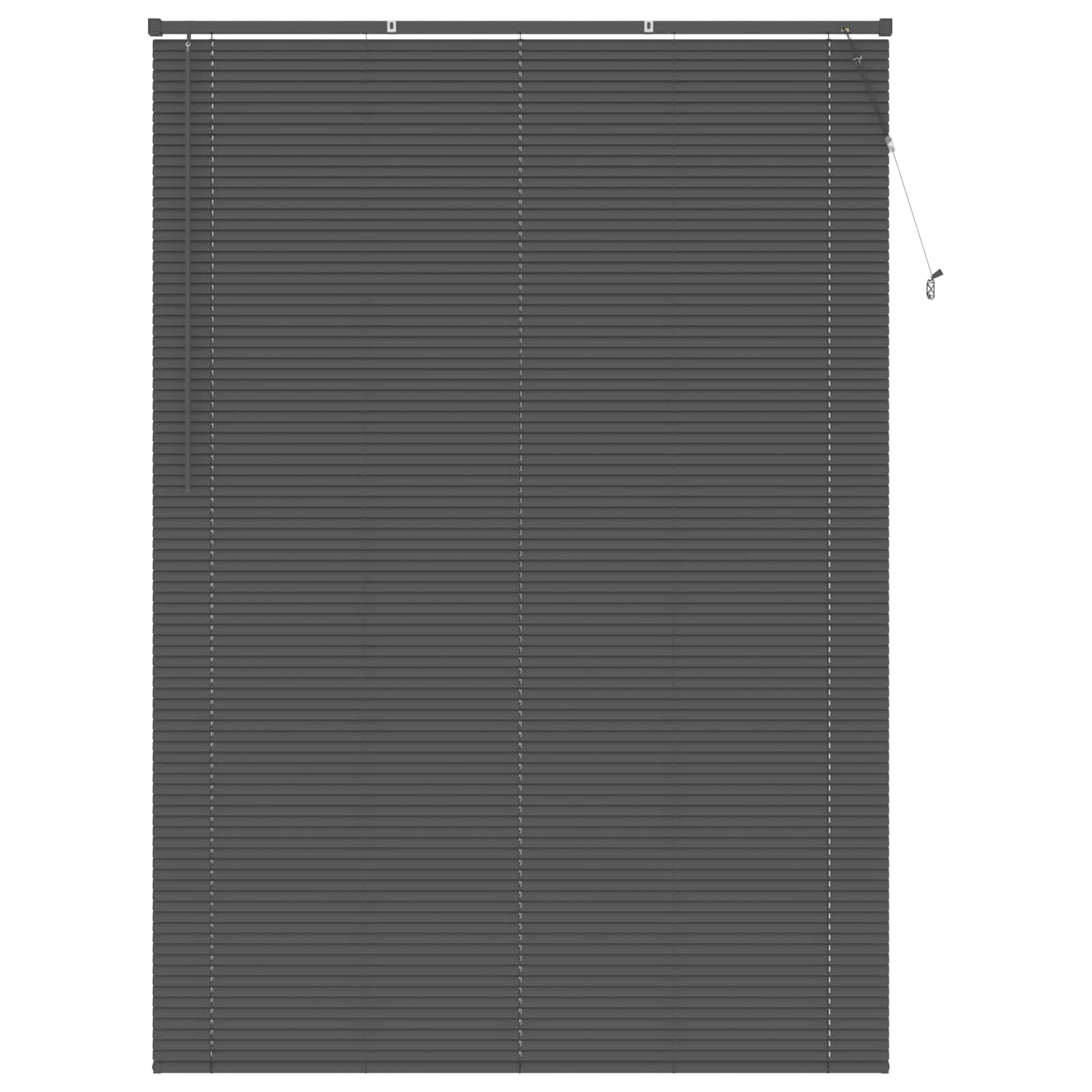 vidaXL Żaluzja wenecka Srebrnoszary 213 x 160 cm 25 mm PVC
