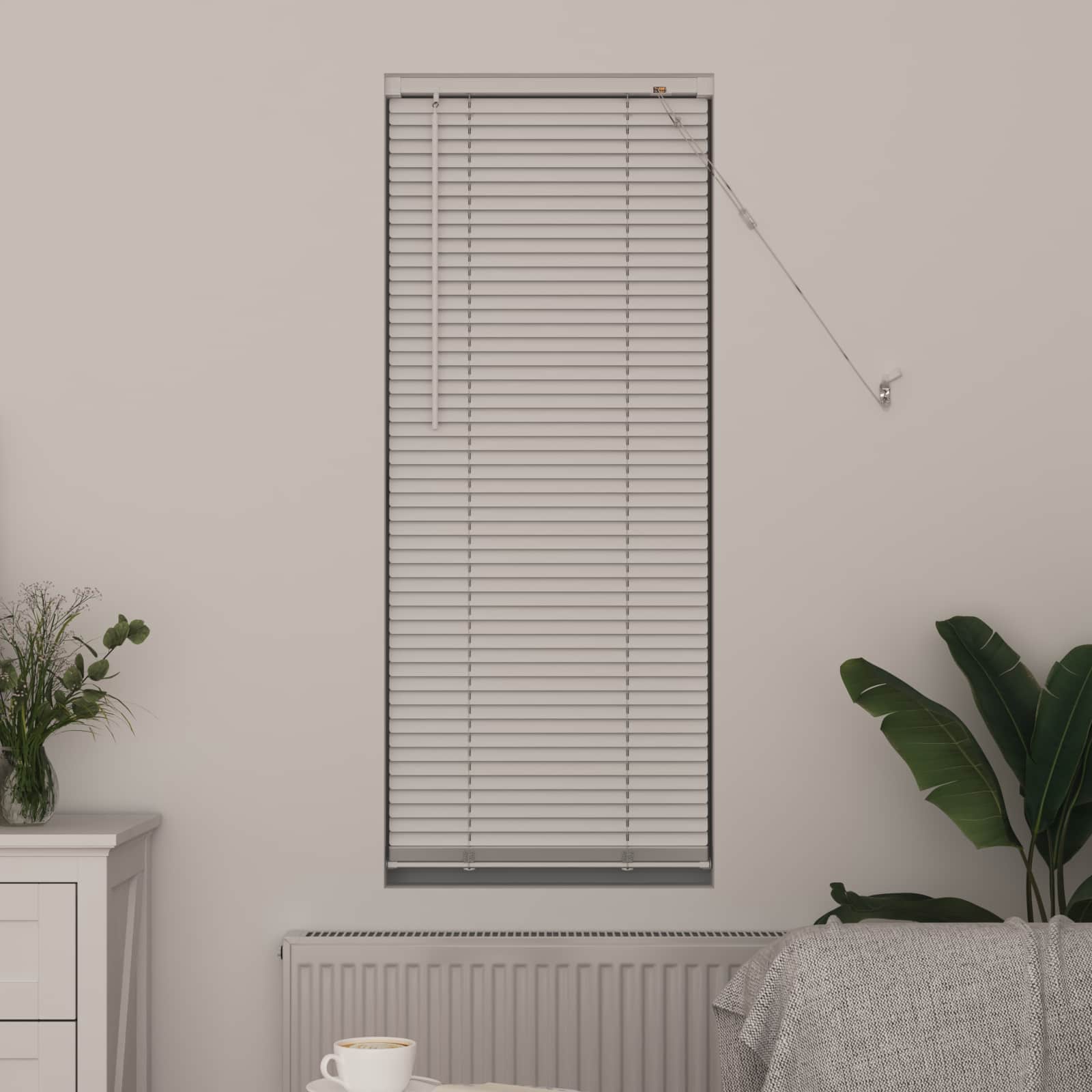 vidaXL Żaluzja wenecka Biały 150 x 40 cm 25 mm PVC