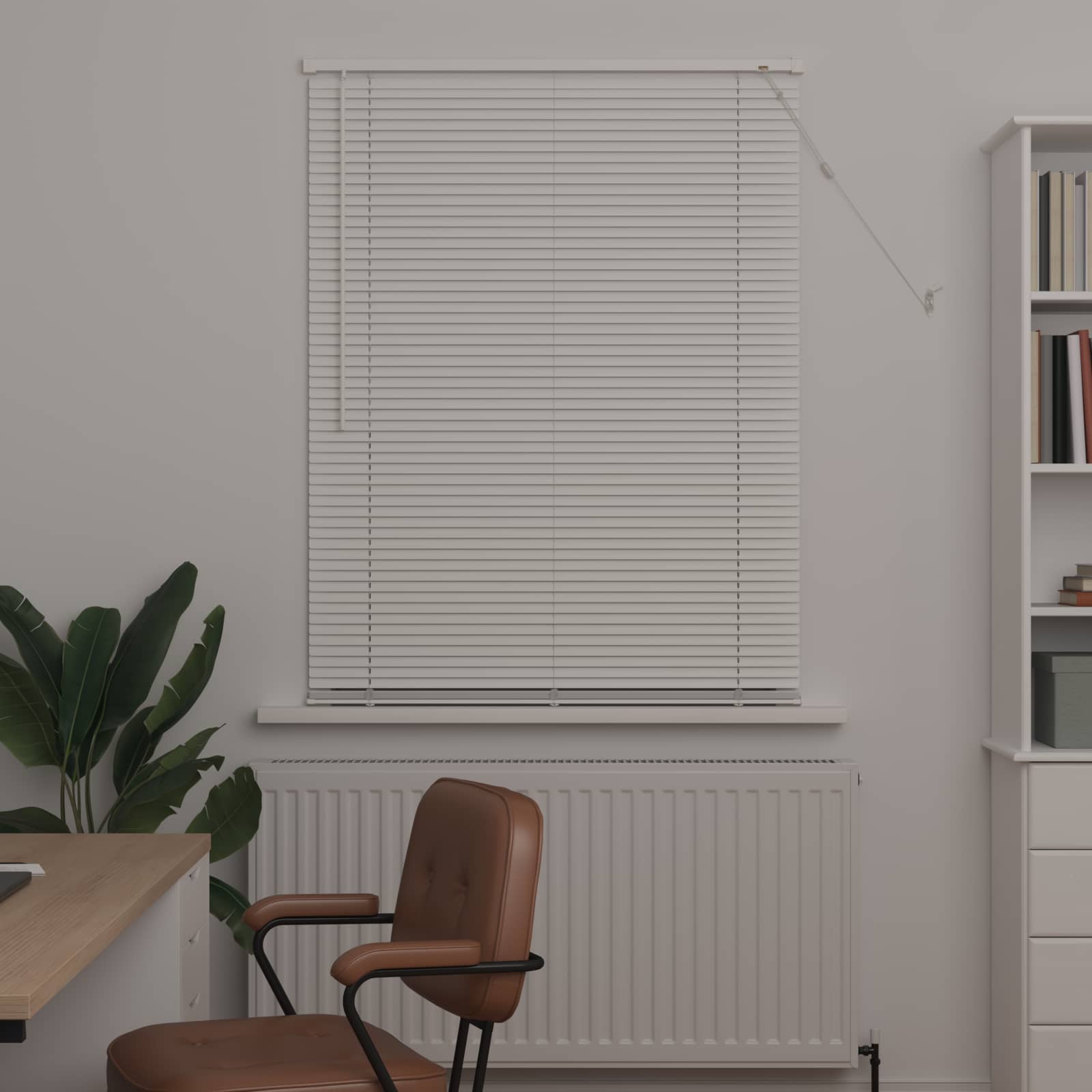 vidaXL Żaluzja wenecka Biały 150 x 70 cm 25 mm PVC