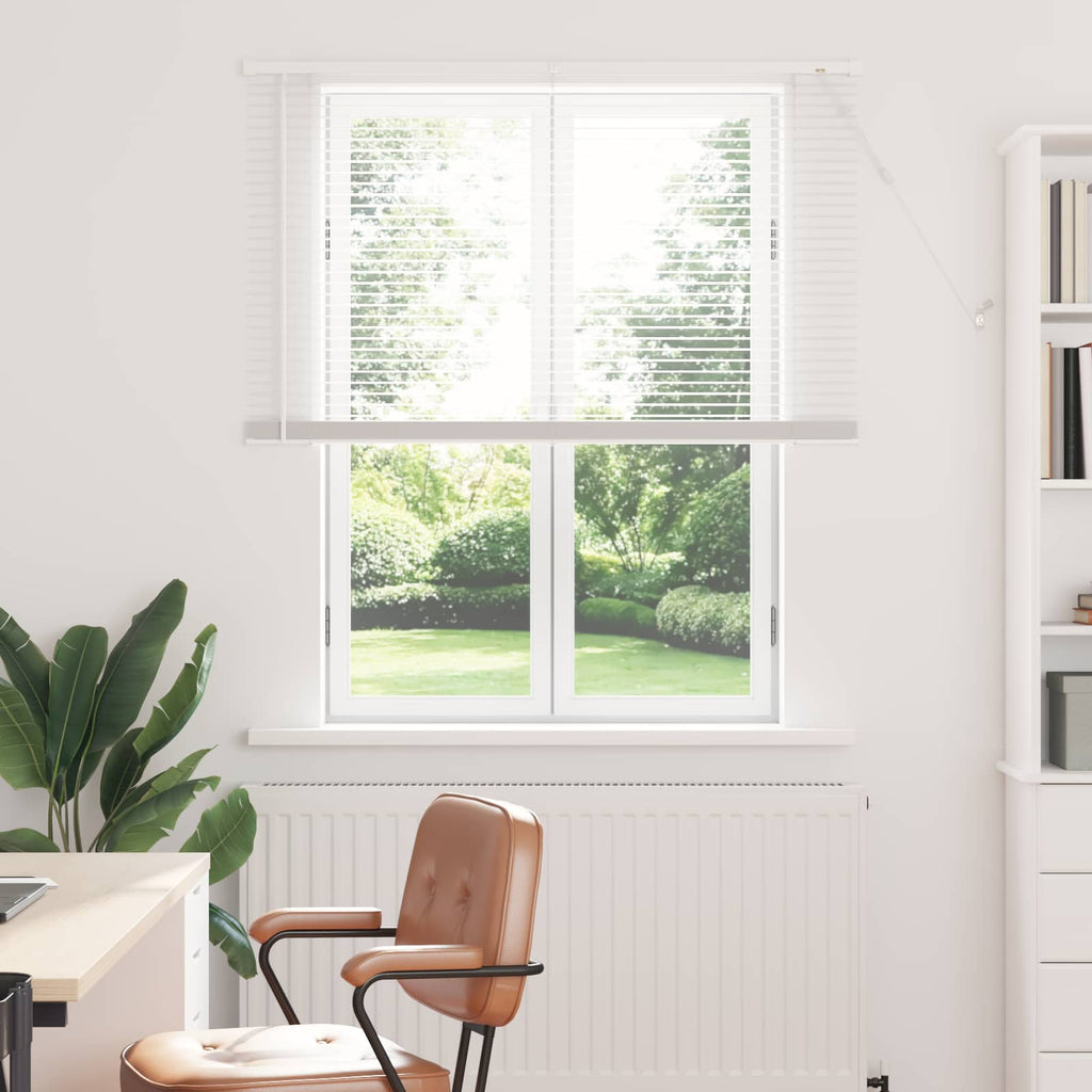 vidaXL Żaluzja wenecka Biały 150 x 110 cm 25 mm PVC