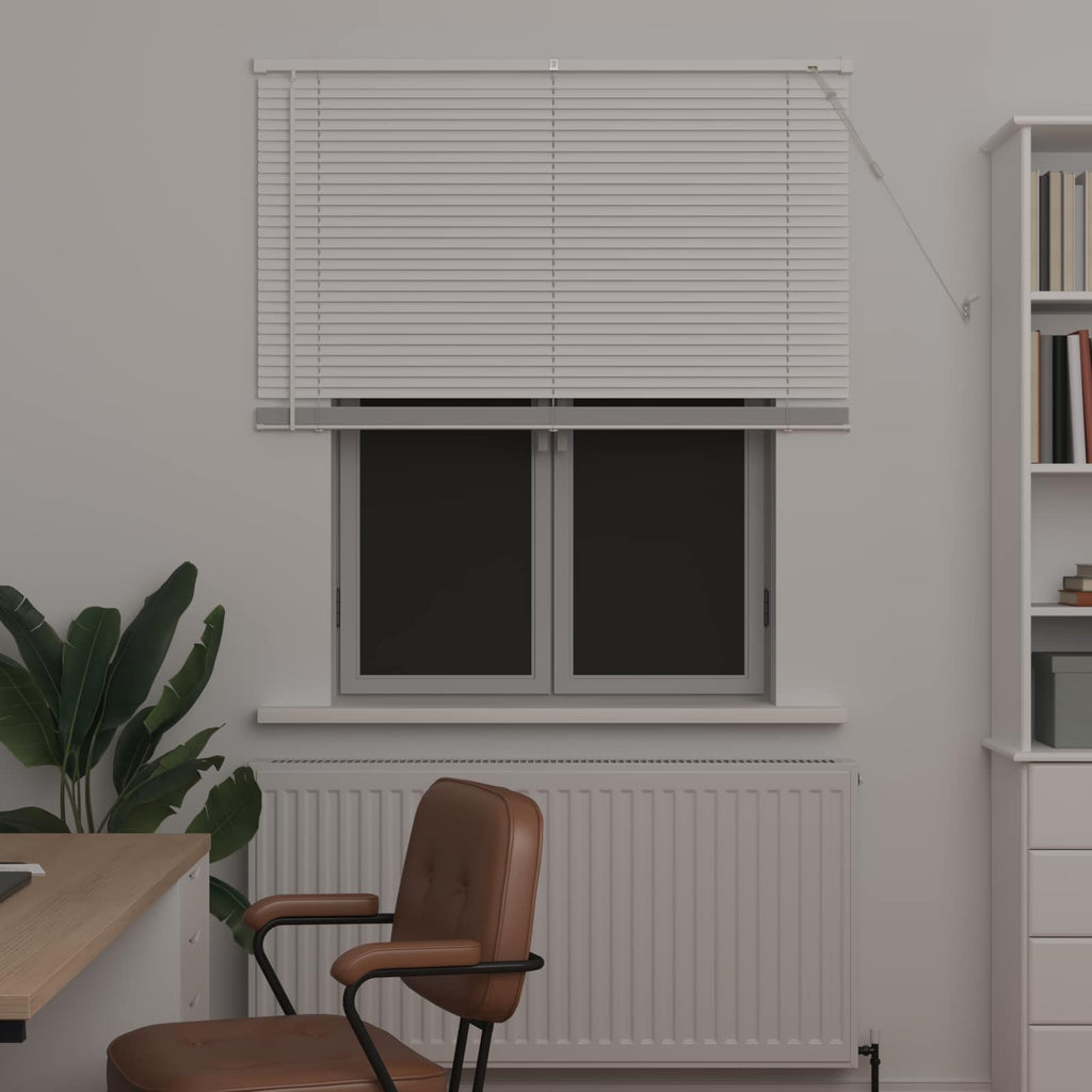 vidaXL Żaluzja wenecka Biały 150 x 110 cm 25 mm PVC