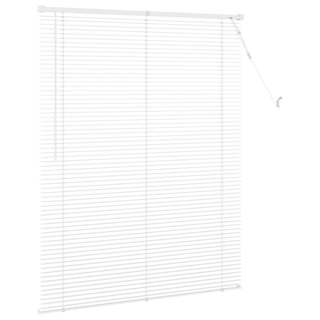 vidaXL Żaluzja wenecka Biały 150 x 120 cm 25 mm PVC