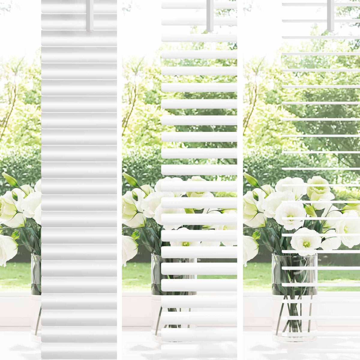 vidaXL Żaluzja wenecka Biały 150 x 150 cm 25 mm PVC