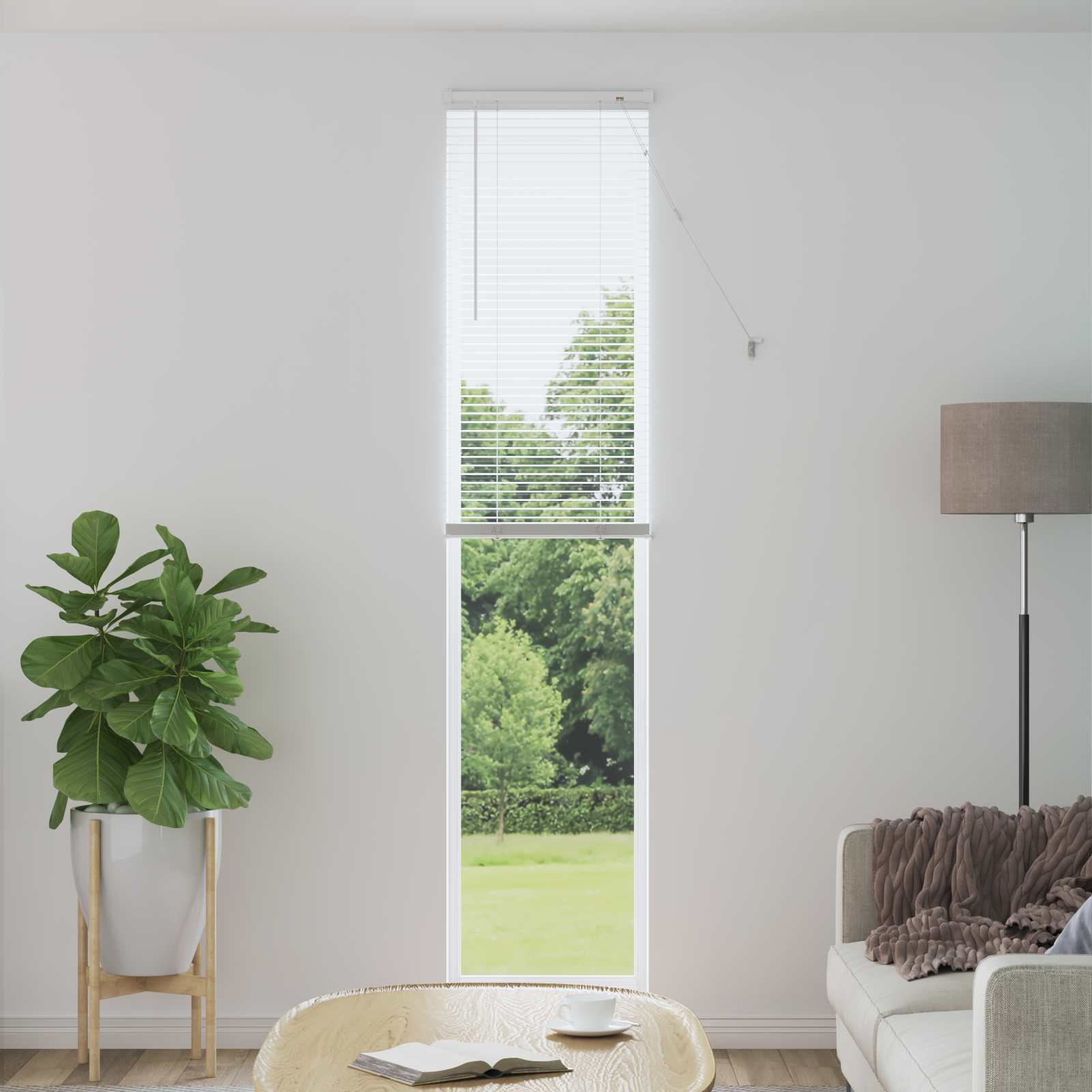 vidaXL Żaluzja wenecka Biały 213 x 40 cm 25 mm PVC