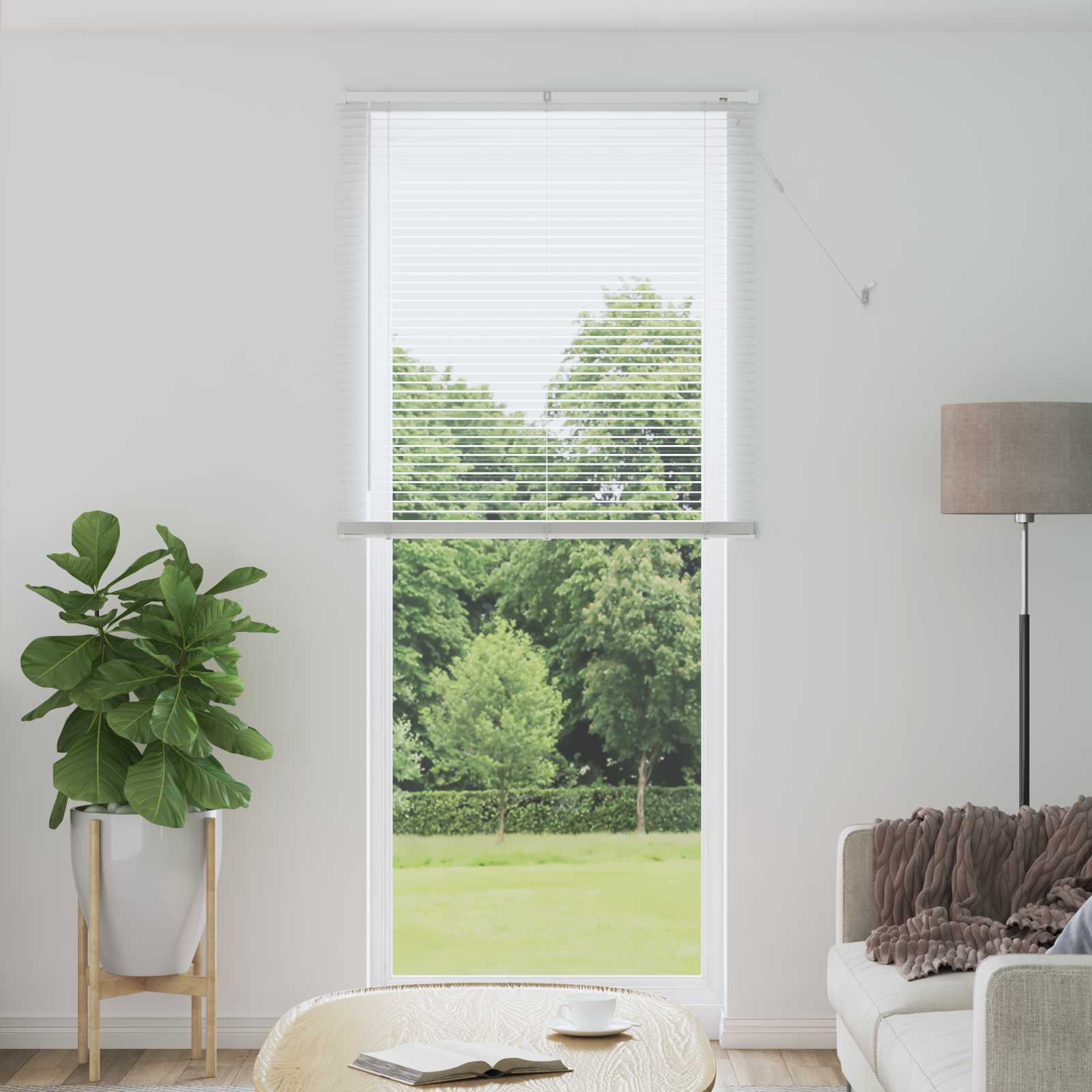 vidaXL Żaluzja wenecka Biały 213 x 80 cm 25 mm PVC