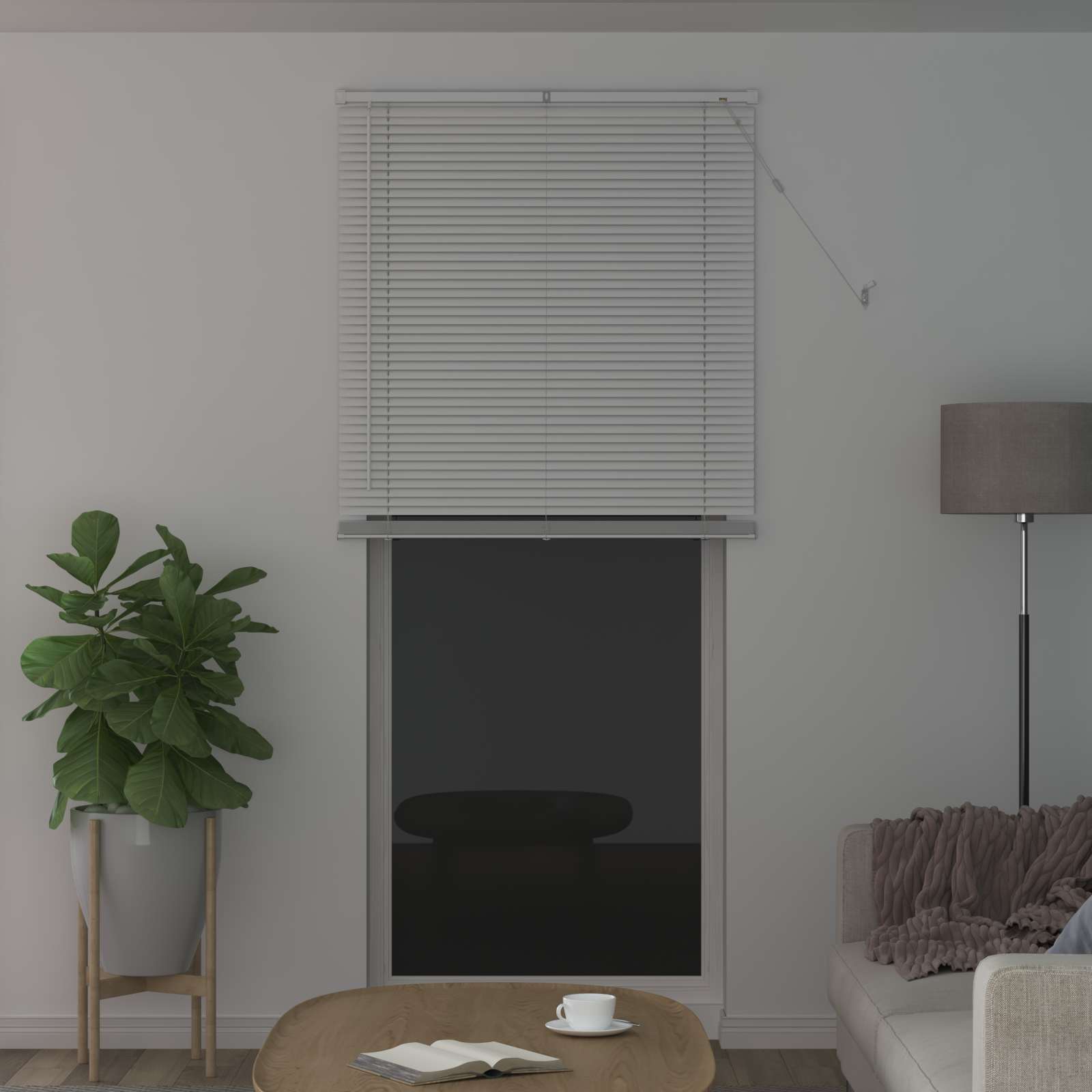 vidaXL Żaluzja wenecka Biały 213 x 80 cm 25 mm PVC