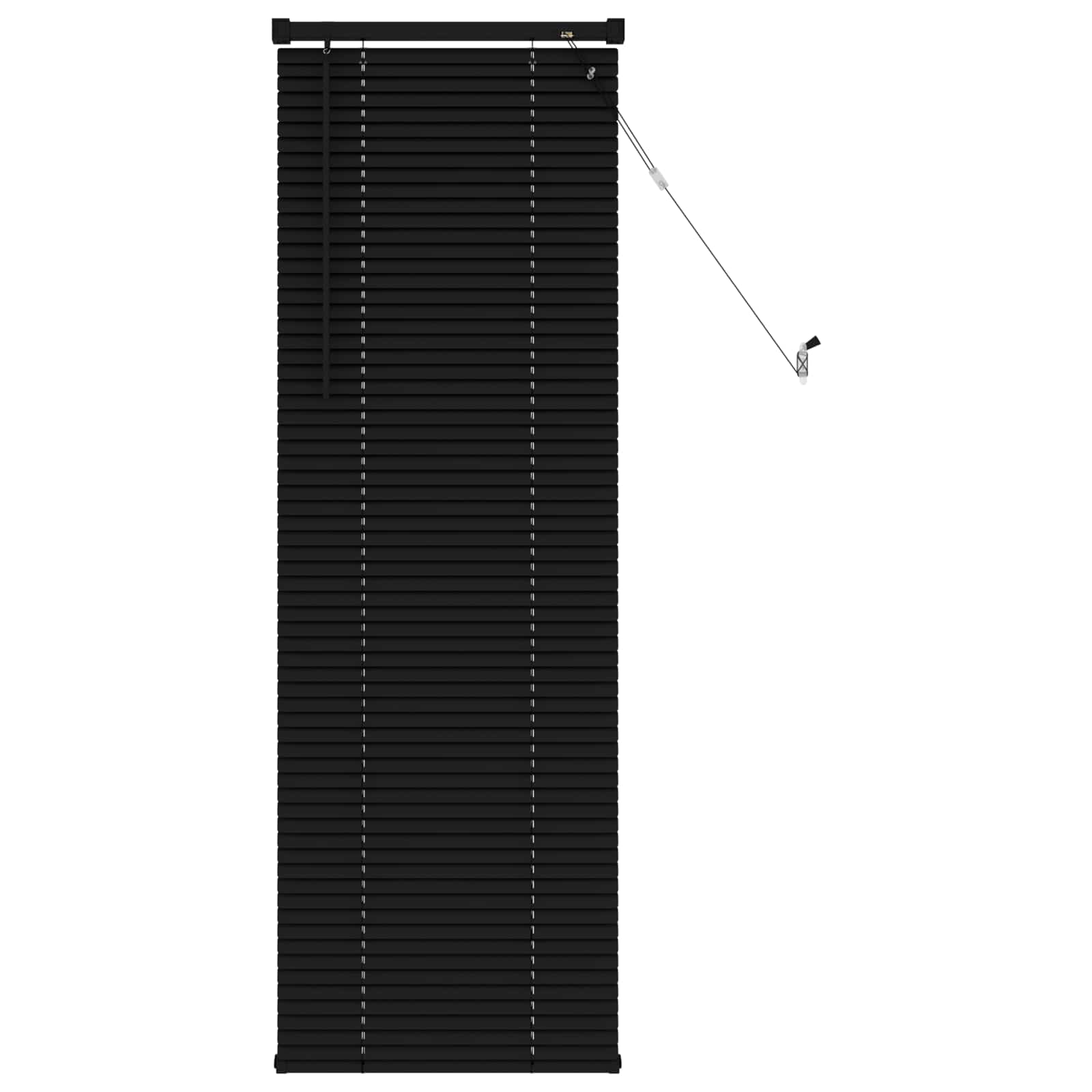 vidaXL Żaluzja wenecka Czarny 150 x 40 cm 25 mm PVC